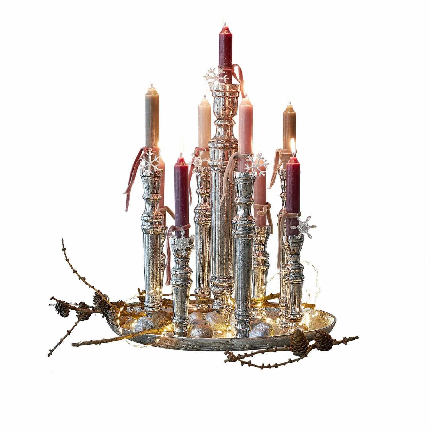 Mirabeau Kerzenständer Kerzenhalter Calcot antiksilber