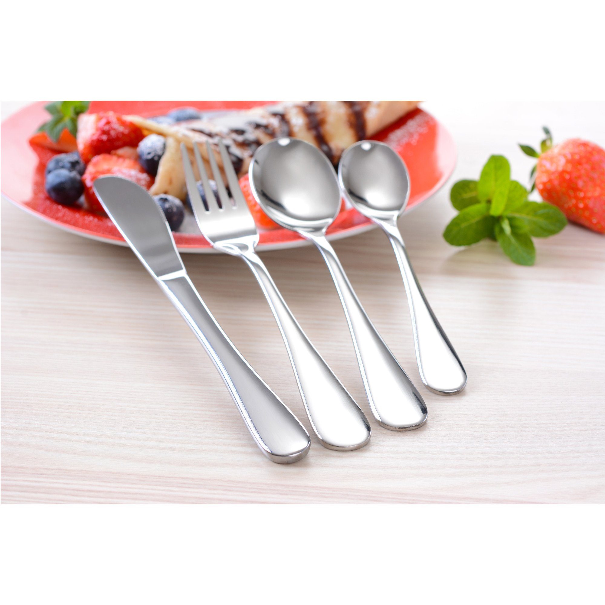 GRÄWE Kinderbesteck GRÄWE Kinderbesteck 4-teilig, Edelstahl 18/10