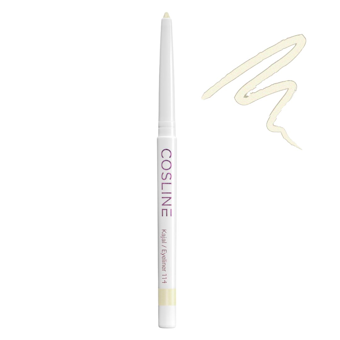 Cosline Cosmetics Kajal wasserfest, langanhaltend, cremig, 25 Farben, intensive Pigmentierung