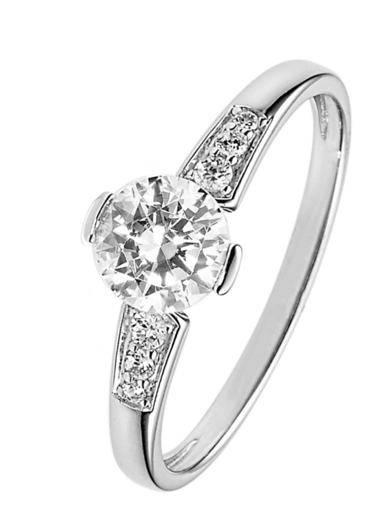 Goldring FAVS Damenring 333er Weißgold Zirkonia