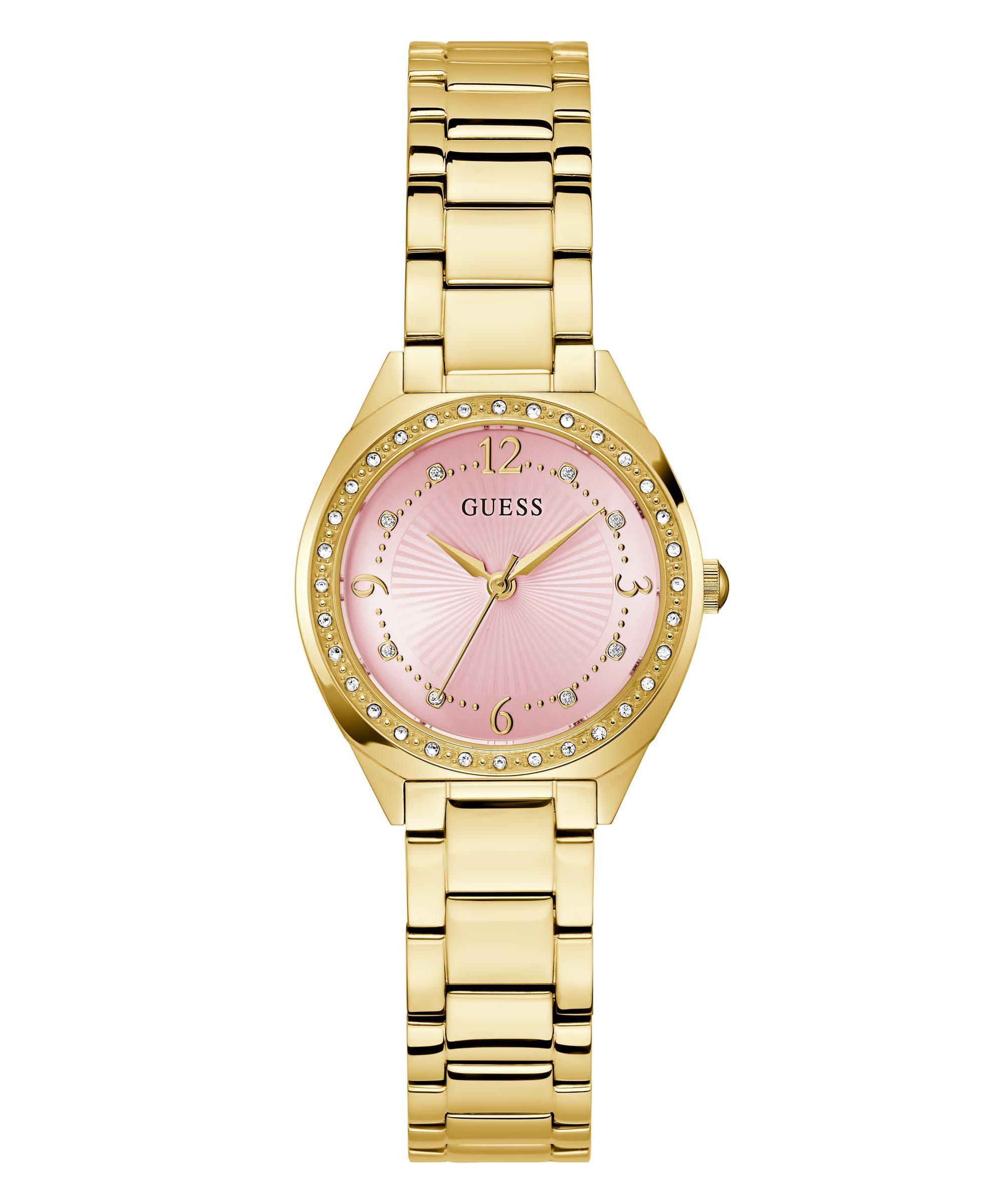 Guess Quarzuhr GUESS-CHARLOTTE GW0767L7, Armbanduhr, Damenuhr, Edelstahlarmband, analog