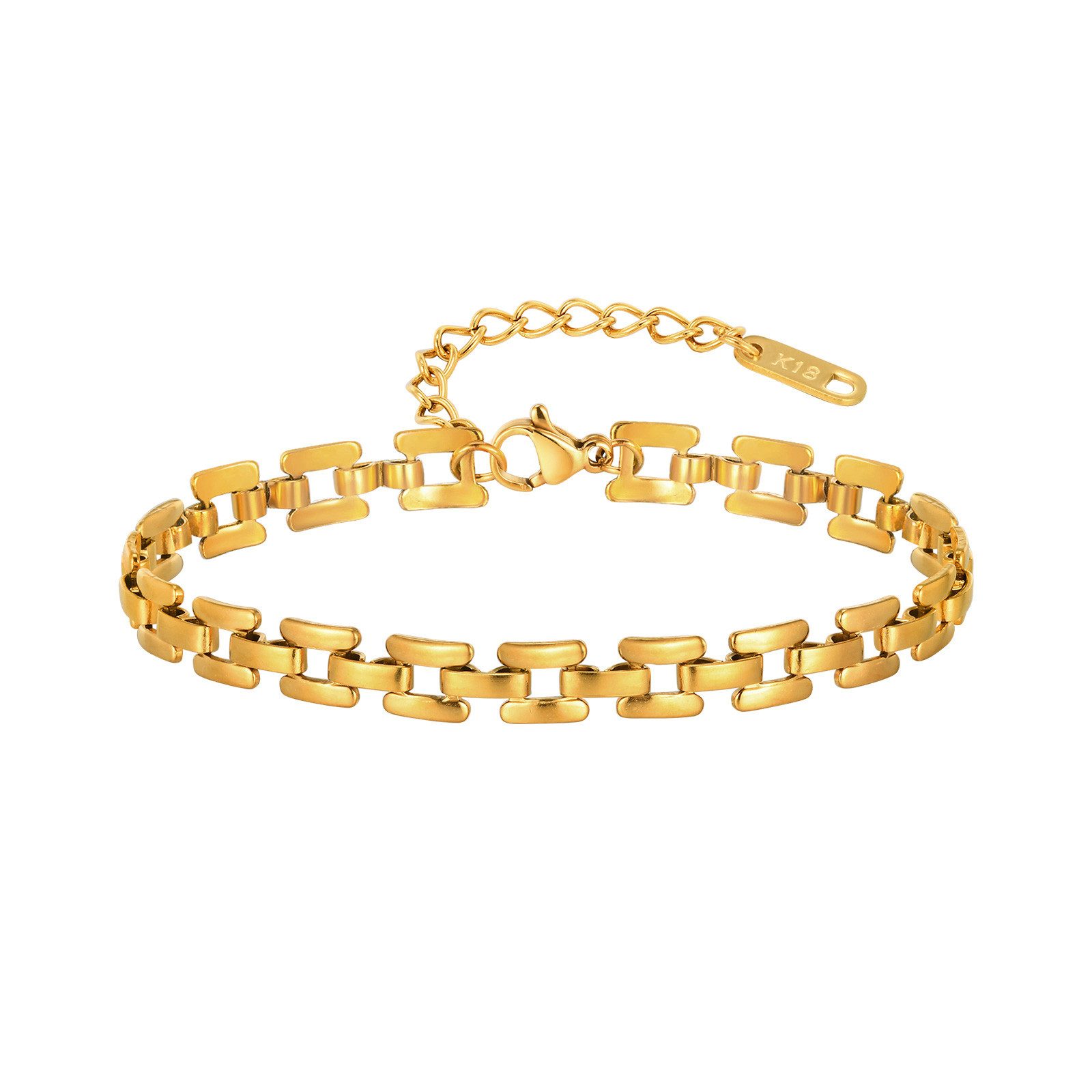 KARMA Armband Damen Edelstahl vergoldet Silber günstig online kaufen