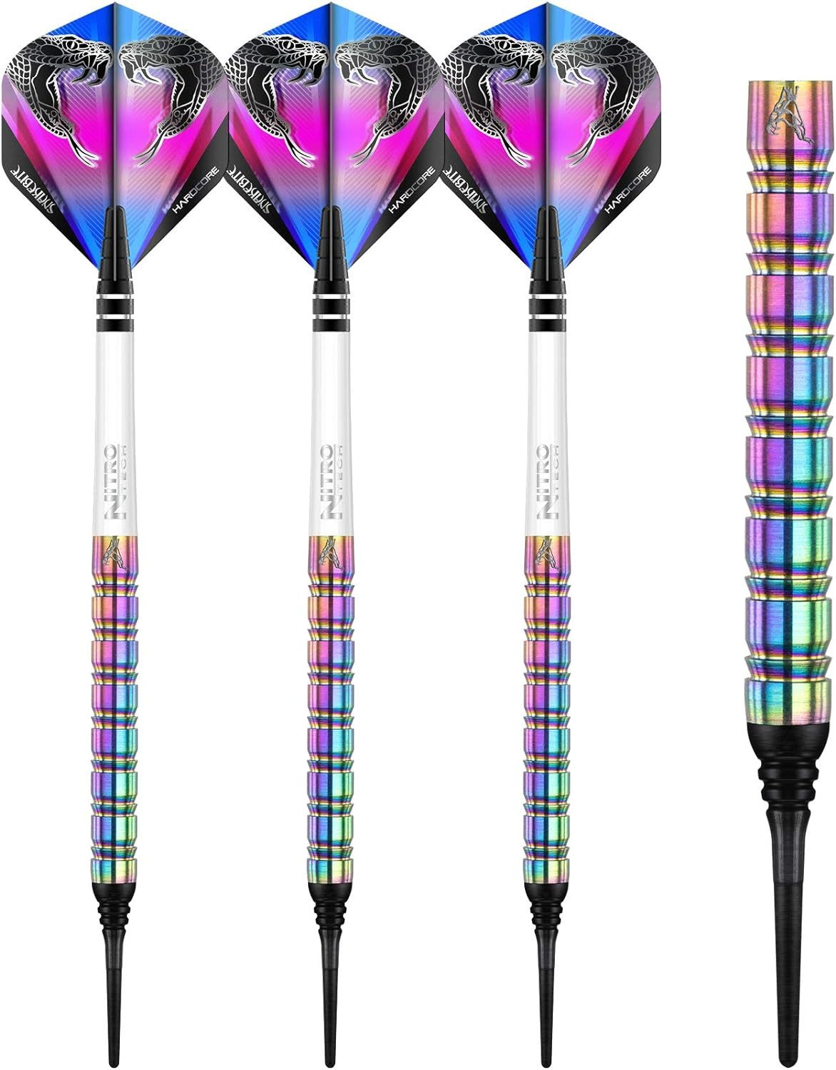 TARGET DARTS Dartpfeil RED DRAGON Peter Wright Snakebite 1 18 gr Softip Darts Set