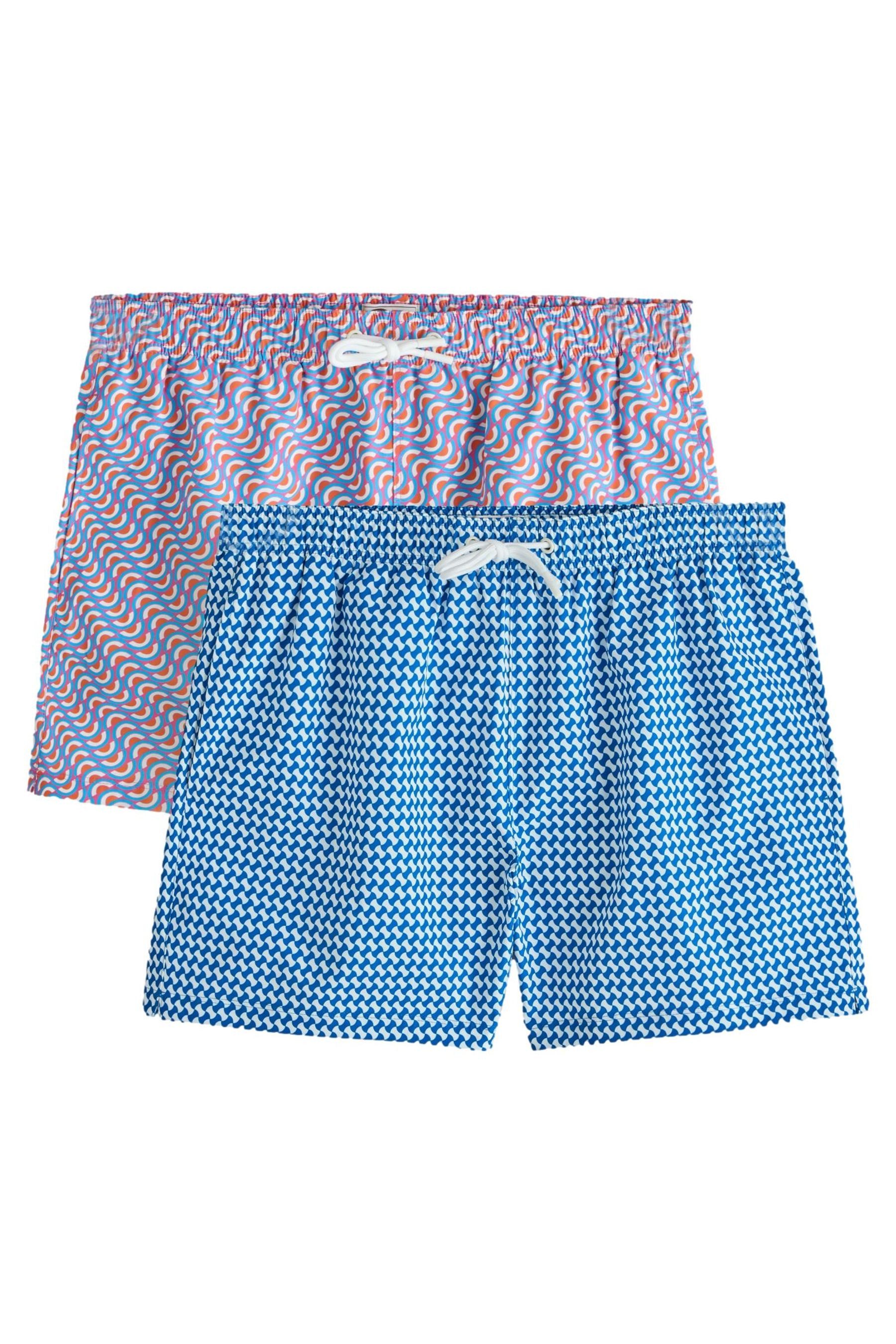 Next Badeshorts 2er-Pack Badeshorts mit Geo-Print 5{dq} (2-St)