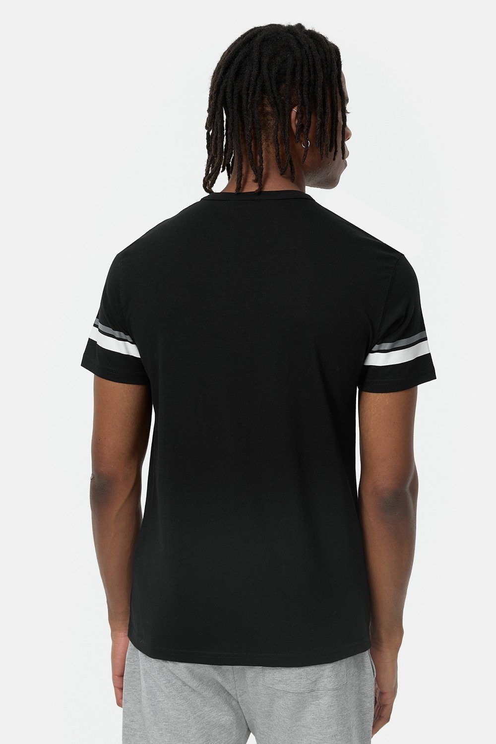 Lonsdale T-Shirt CREICH Black/White/Grey
