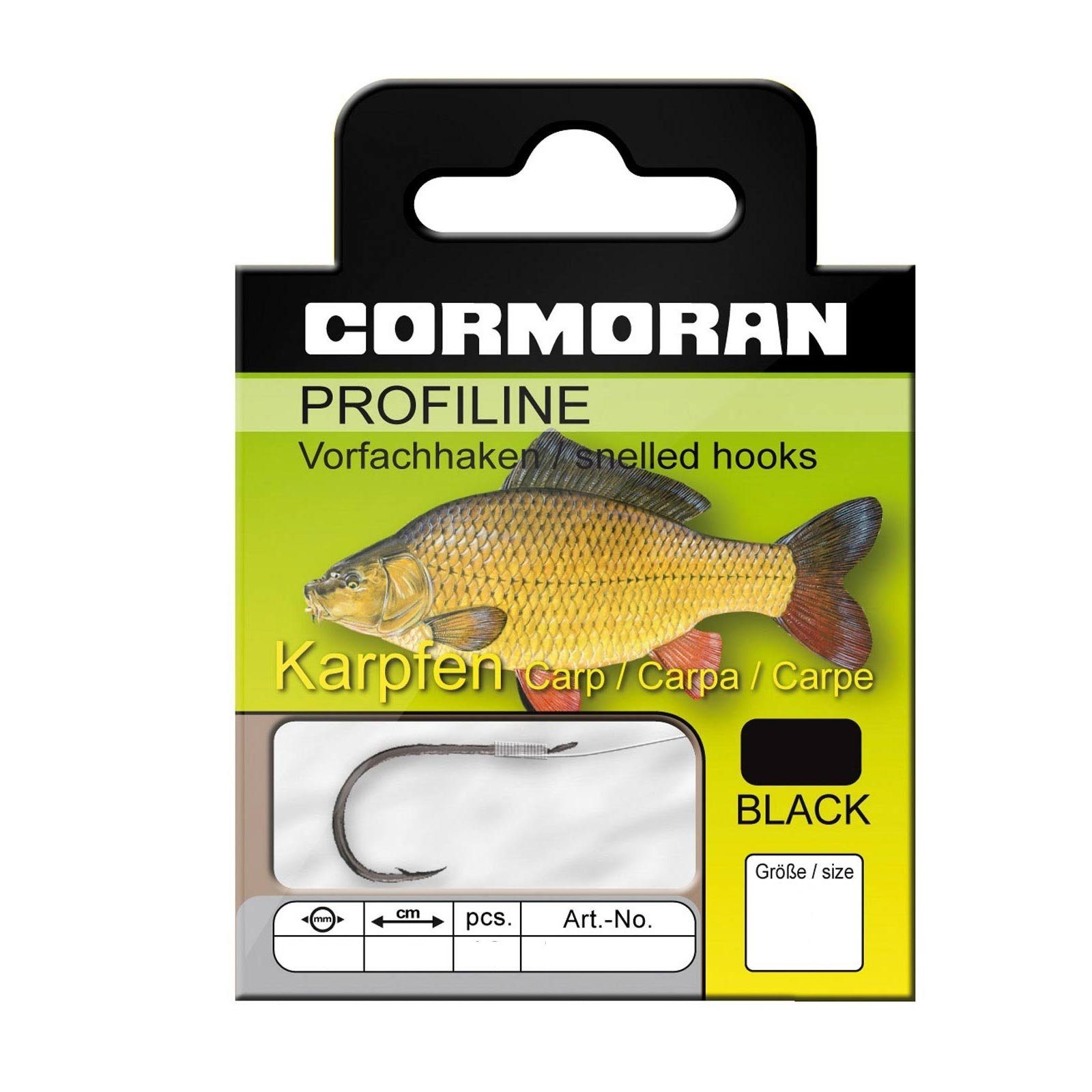 Cormoran Cormoran Karpfenhaken, Daiwa Profiline schwarz gebunden gr.6 Karpfenhaken