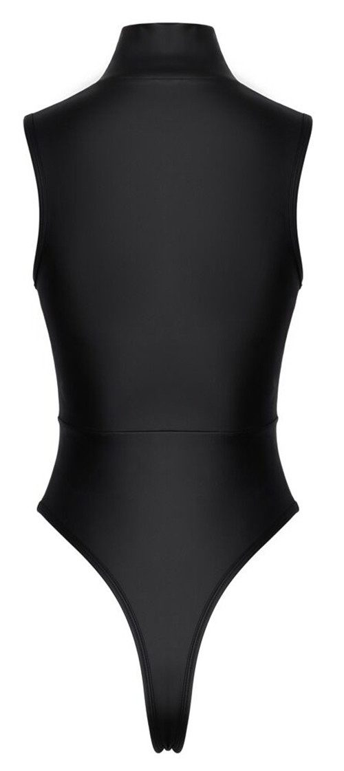 Cottelli LINGERIE Stringbody Body im Mattlook mit Strass-Reißverschluss - schwarz (1-tlg) Strass-Reißverschluss bis in den Schritt – Bild 5 von 5