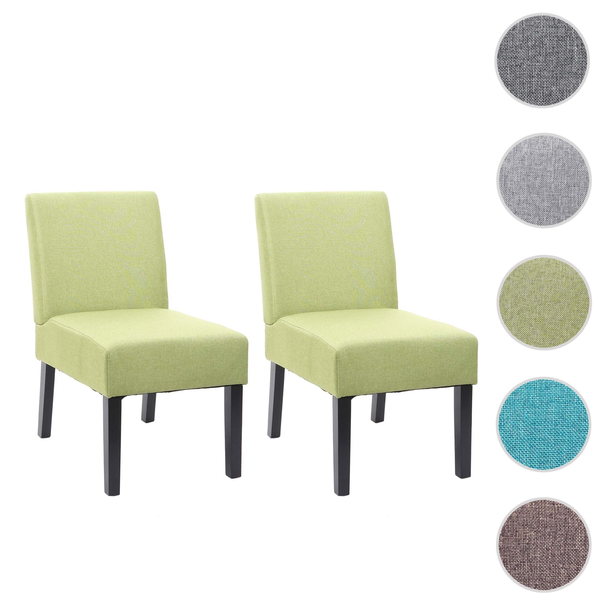 (Set, lange 2 2er-Set, und grün | MCW-F61-2 Rückenfläche, Esszimmerstuhl grün Extra Abgerundete MCW Sitz- St), Sitzfläche