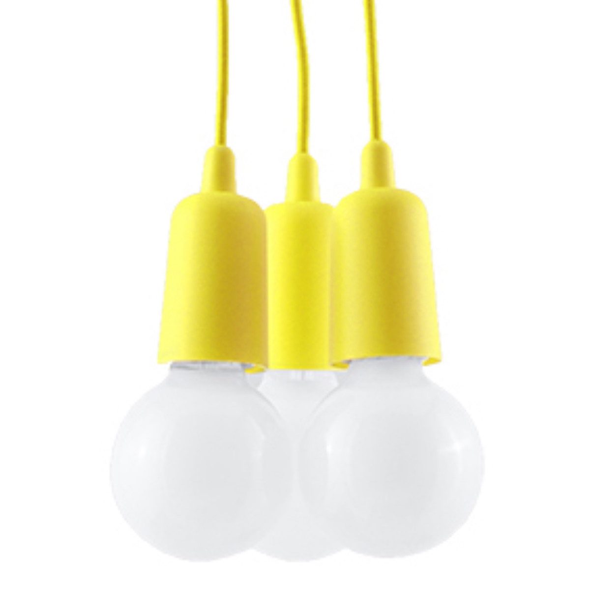 SOLLUX lighting Hängeleuchte Hängeleuchte Diego 3 Gelb, Nicht enthalten