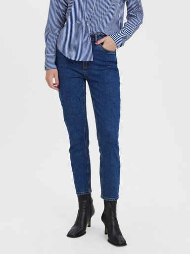 Vero Moda Straight-Jeans VMBRENDA HR STRAIGHT ANK GU3135 GA NOOS