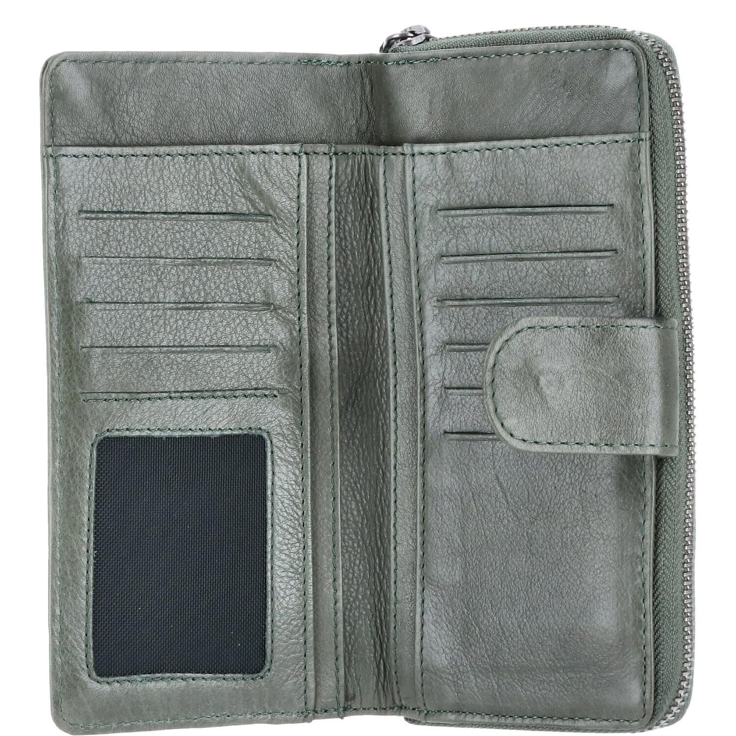 The Skandinavian Brand Geldbörse The Skandinavian Brand Damen Lederbörse Green