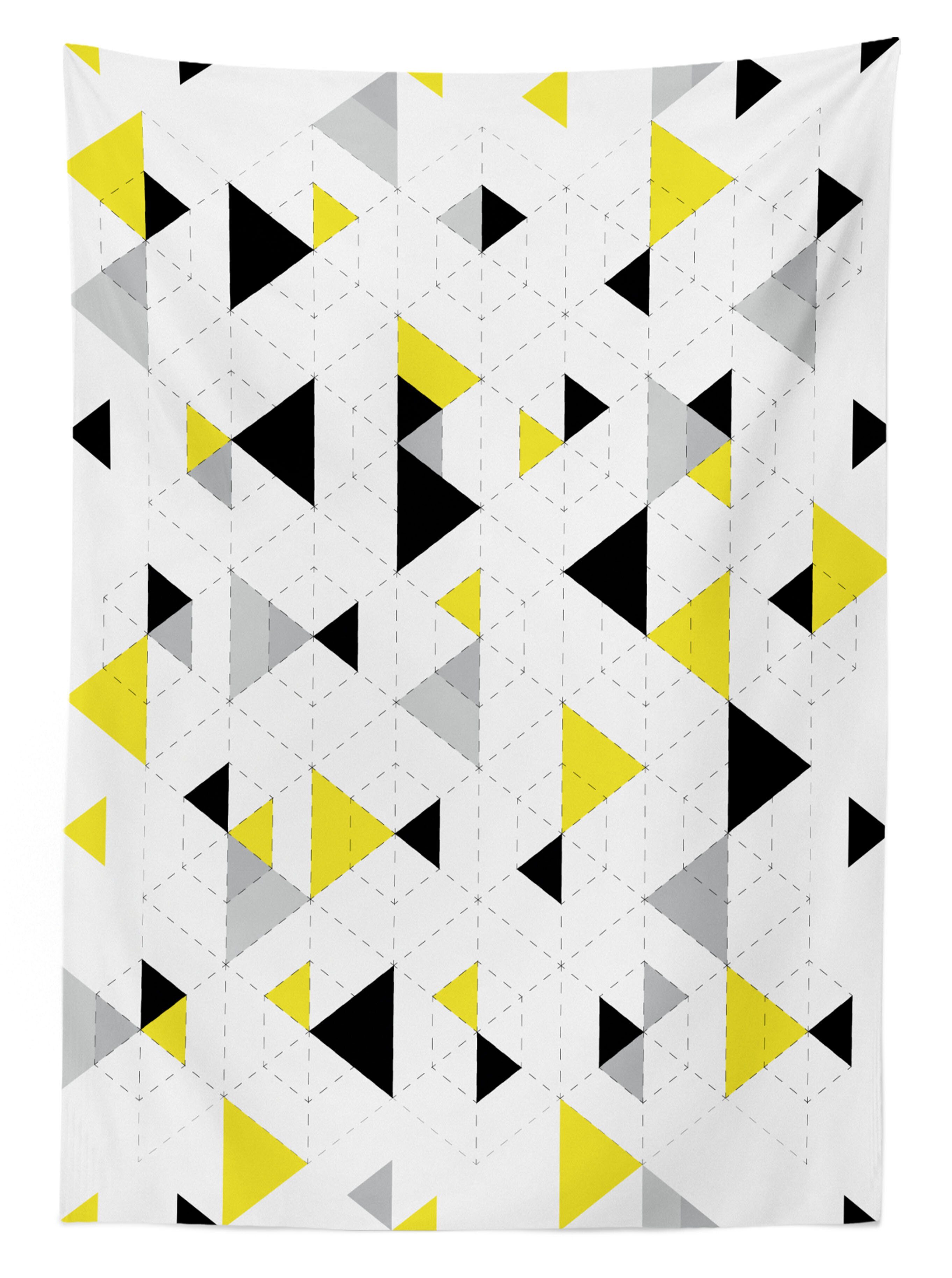 Abakuhaus Tischdecke Bereich Diamant-Motive den Geometrisch Waschbar Für geeignet Farbfest Mosaik in Außen Klare Farben