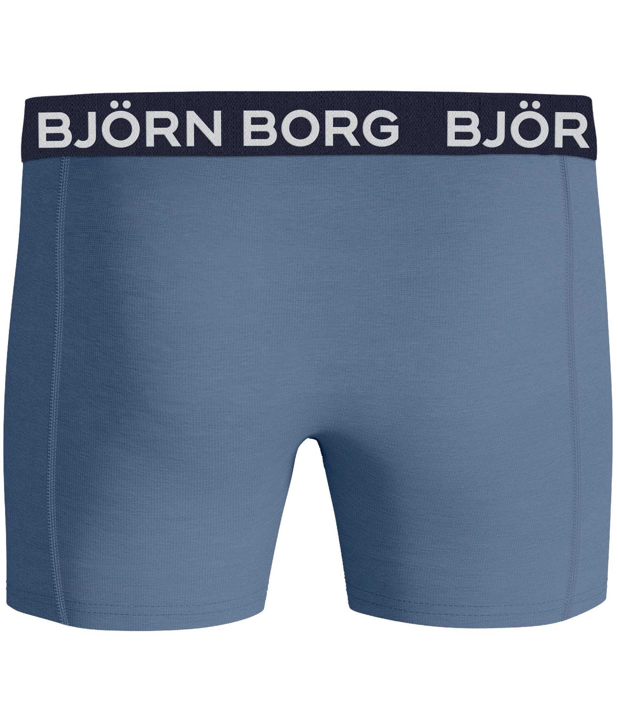 Björn Borg Boxer 5er Herren - Pack Unterwäsche Boxershorts, Blau