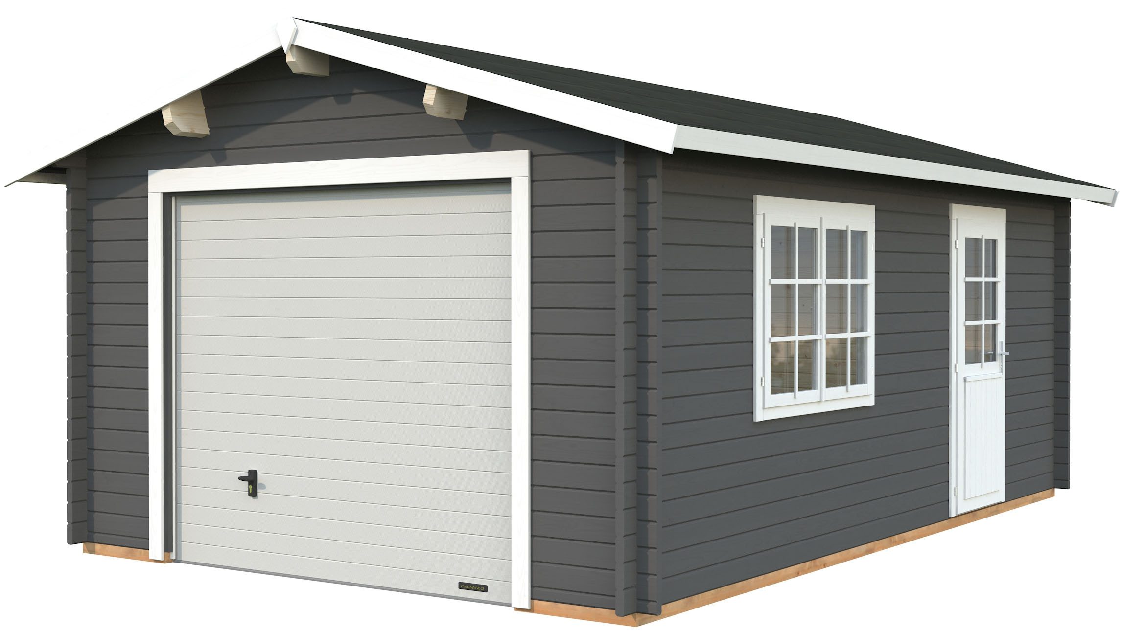 Palmako Garage Roger, mit Sektionaltor, BxTxH: 426x598x276 cm