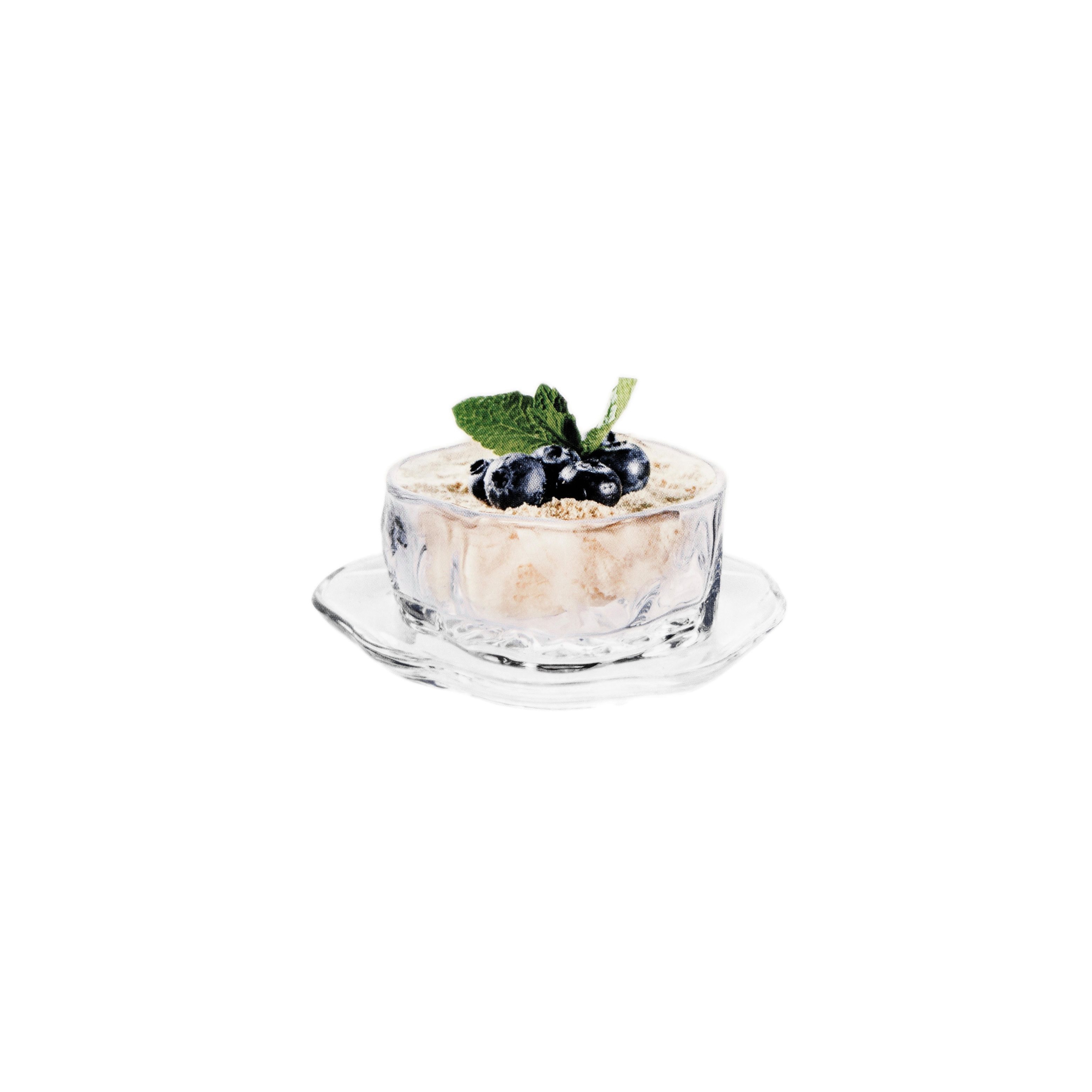 Almina Schale Artic Buccia Set Dessert- & Servierschalen mit Untersetzern - 12-tlg, Borosilikatglas, (Packung, 12-tlg), 6x Glasschalen, 6x Unterteller – Bild 4 von 5