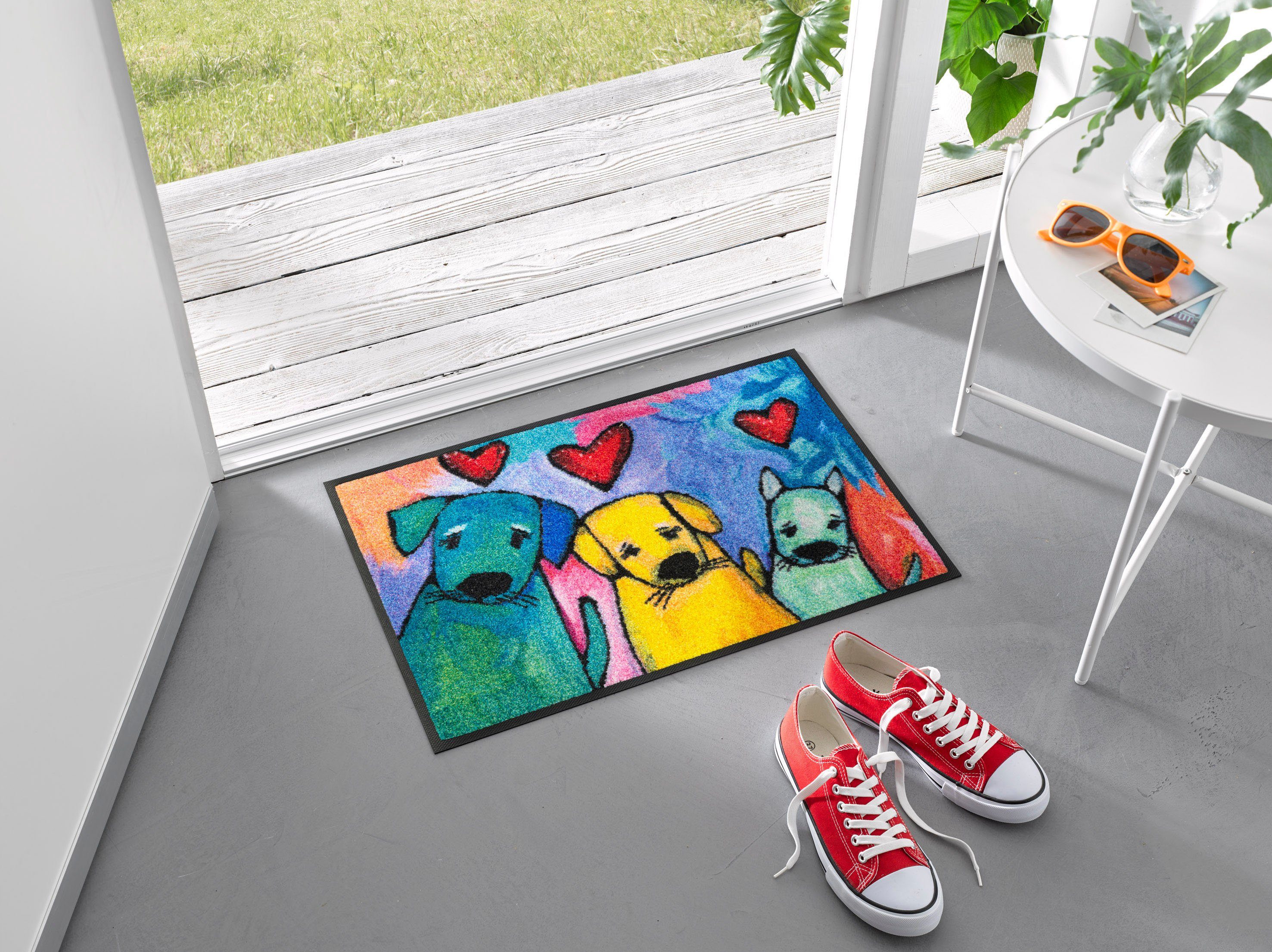 wash+dry by Kleen-Tex Fußmatte Doggies, rechteckig, Höhe: 7 mm, Schmutzfang günstig online kaufen