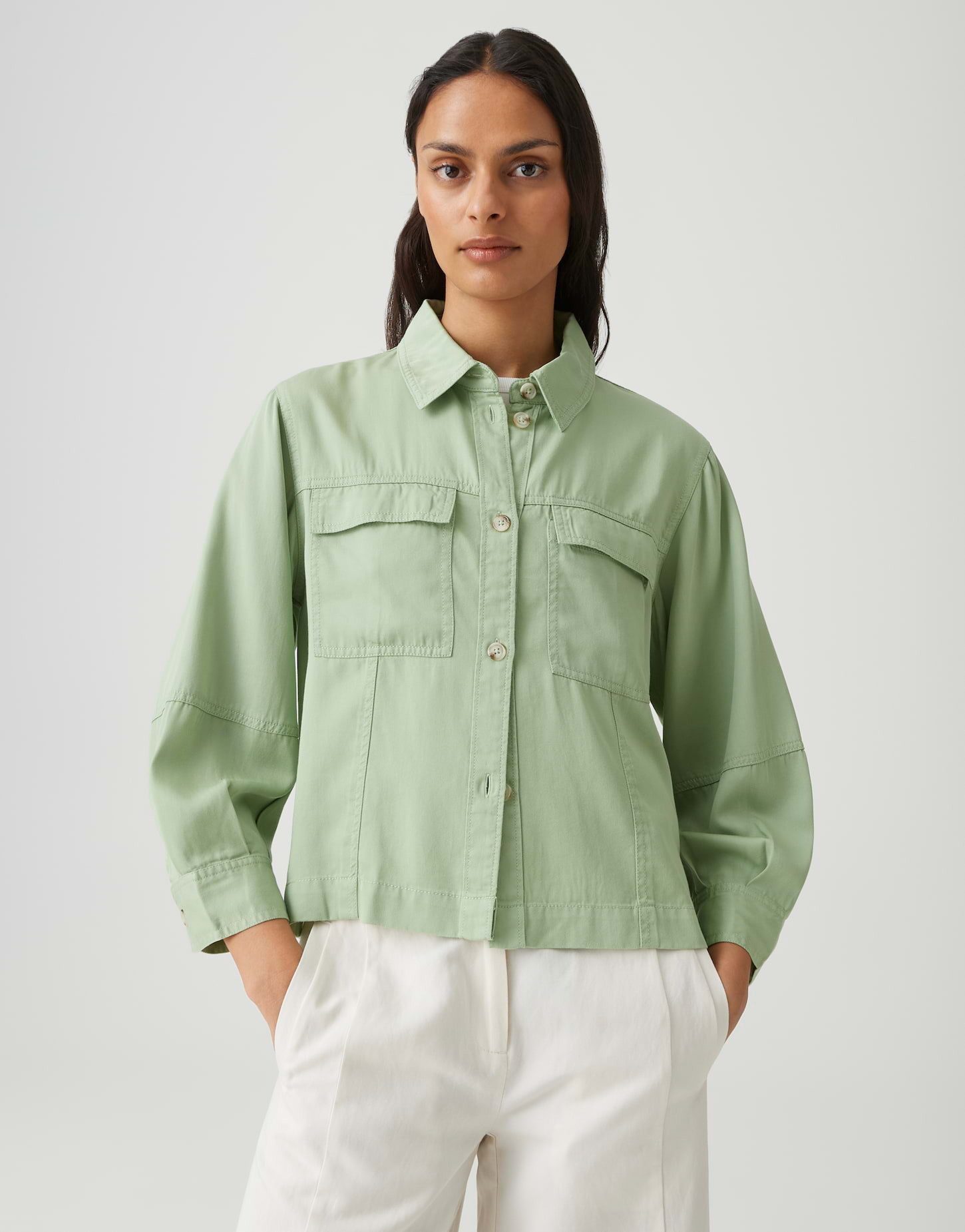 OPUS Hemdbluse FADELIA Regular aus 100% Lyocell günstig online kaufen