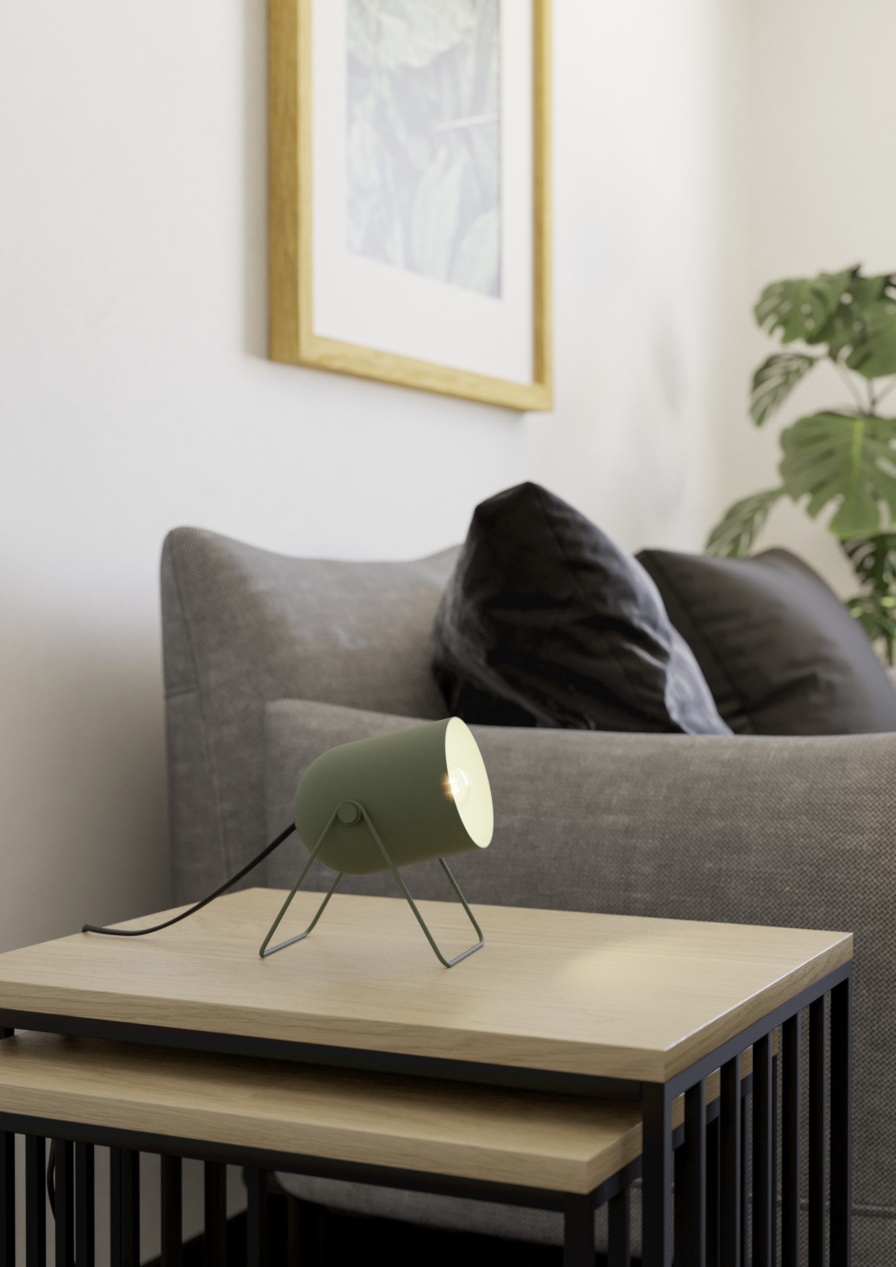 EGLO Tischleuchte TILSTON Tischlampe - Stahl - E14 - 1X8W - IP20, Ein-/Auss günstig online kaufen