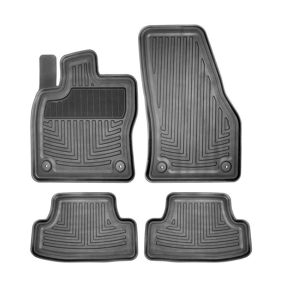 Geyer & Hosaja Passform-Fußmatten Gummimatten, für Seat Golf VW Premium 3/5-Türer 12/2019, 5G 4 ab Seat Golf ab Leon 2012, VW, ab (5H) 3 passgenau 2019, 7 VW 8 2012, Leon 5F (VIII) Seat ab (KL/KL1)