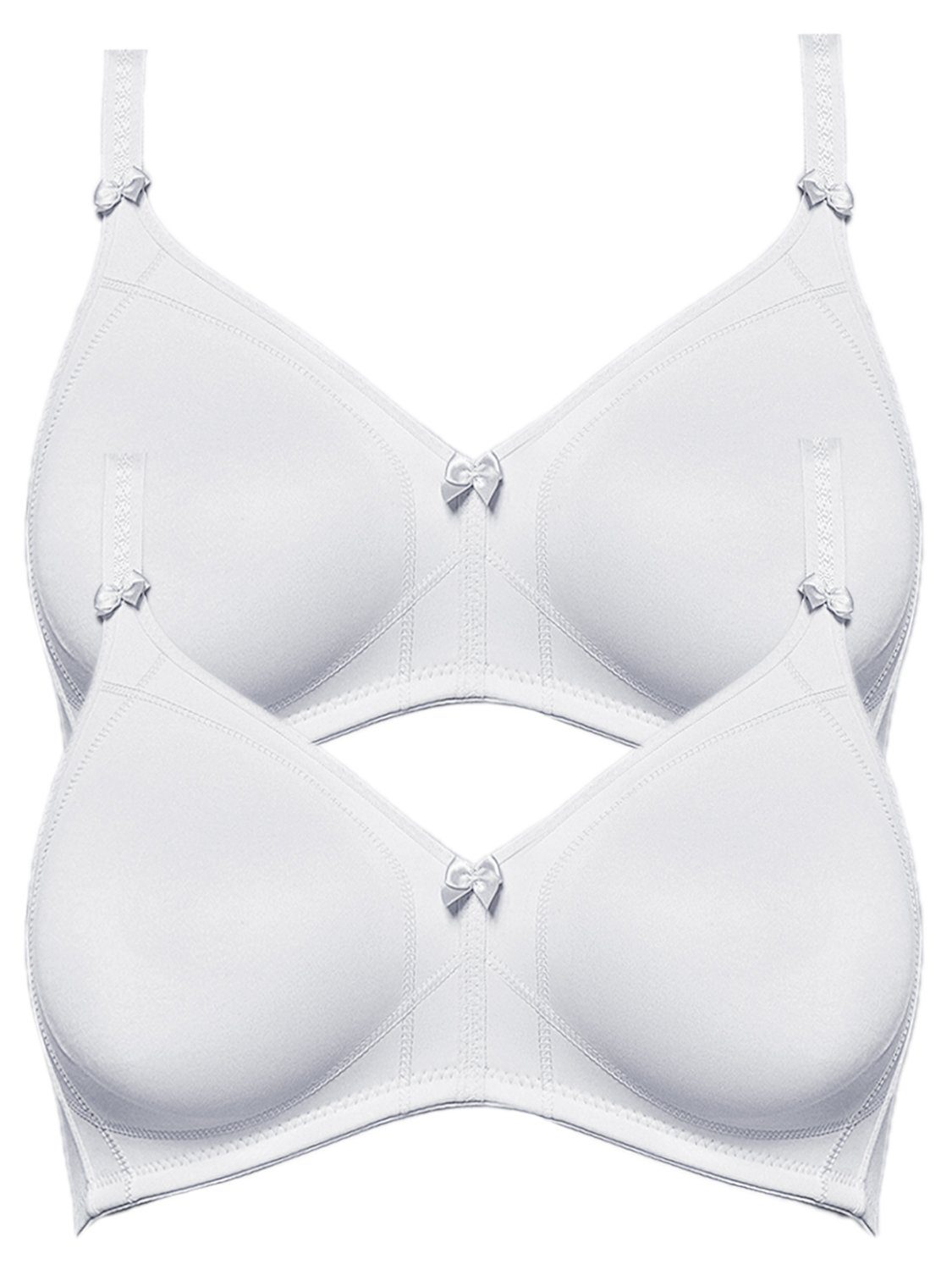 BH Topsy (Spar-Set, weiss-weiss ohne Soft-BH Set: Pack Susa 2er 2-tlg) Bügel -