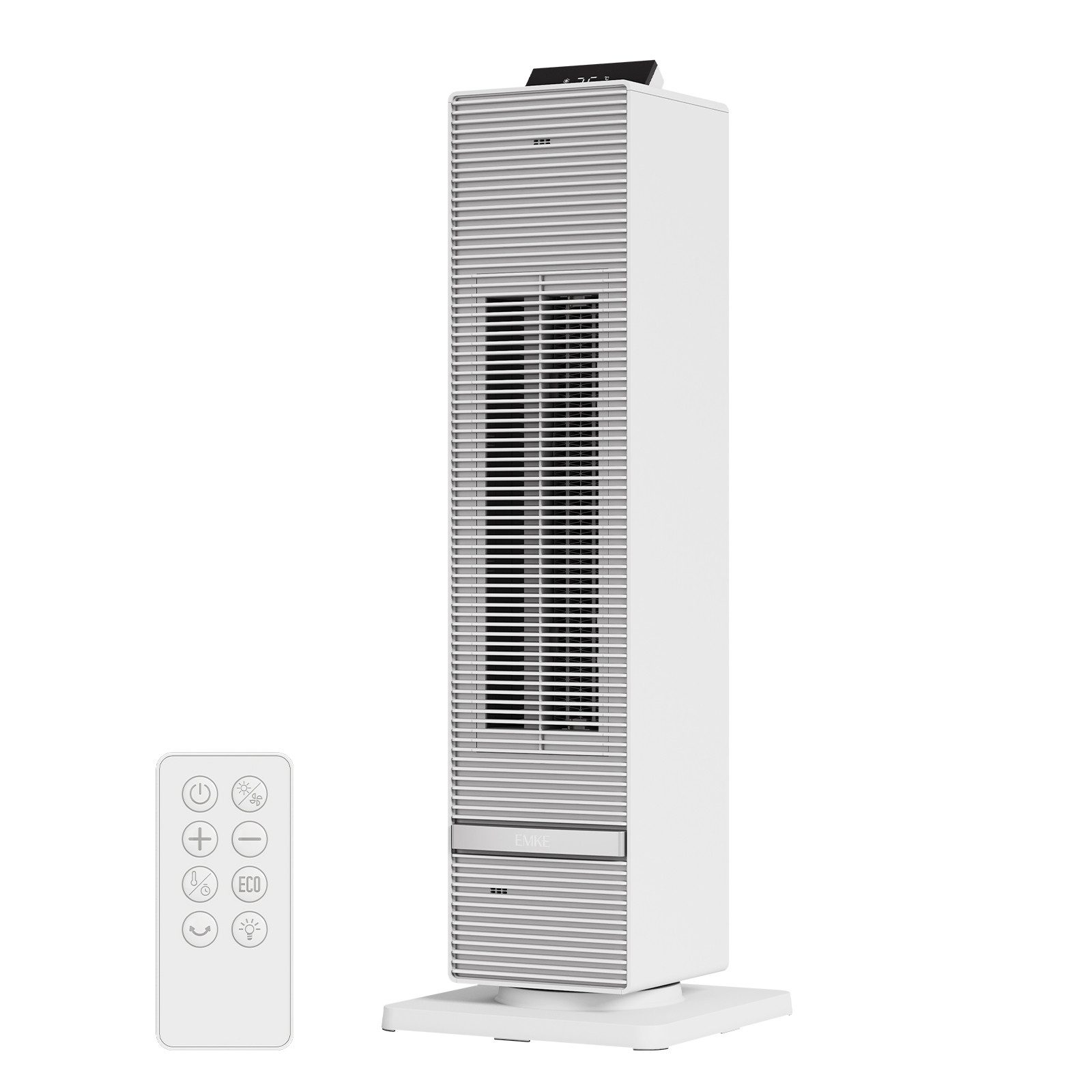 EMKE Heizlüfter Mobiler Heizlüfter 2000 W mit PTC-Keramikheizung, Heizlüfter und Ventilator mit ECO-Modus, Timer und Fernbedienung