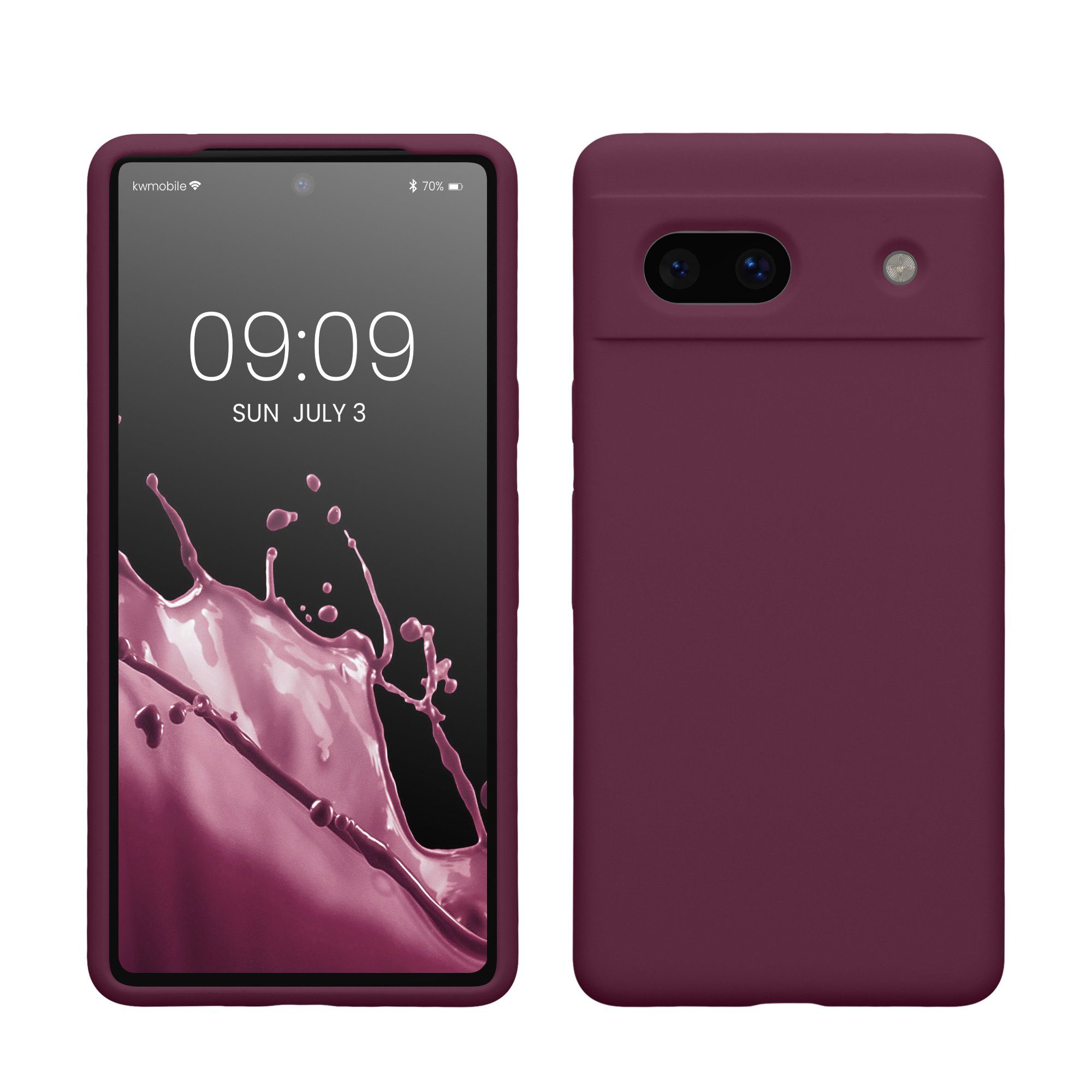 kwmobile Handyhülle Hülle für Google Pixel 7a, Hülle Silikon gummiert - Handyhülle - Handy Case Cover