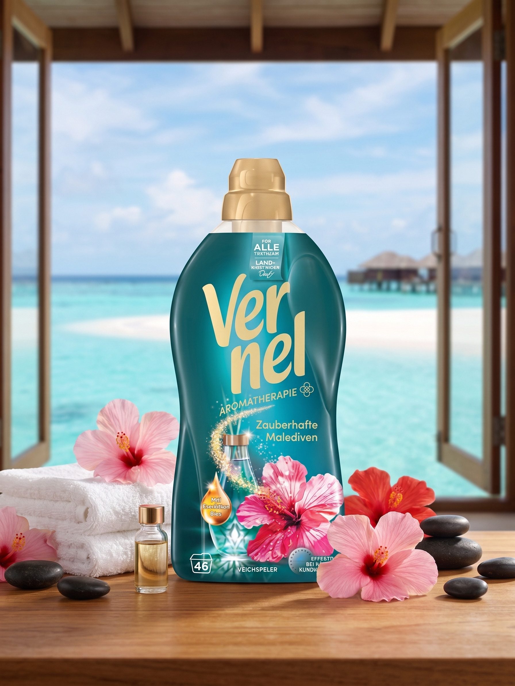 Vernel Vernel Aromatherapie Zauberhafte Malediven Weichspüler – 814 ml Weichspüler