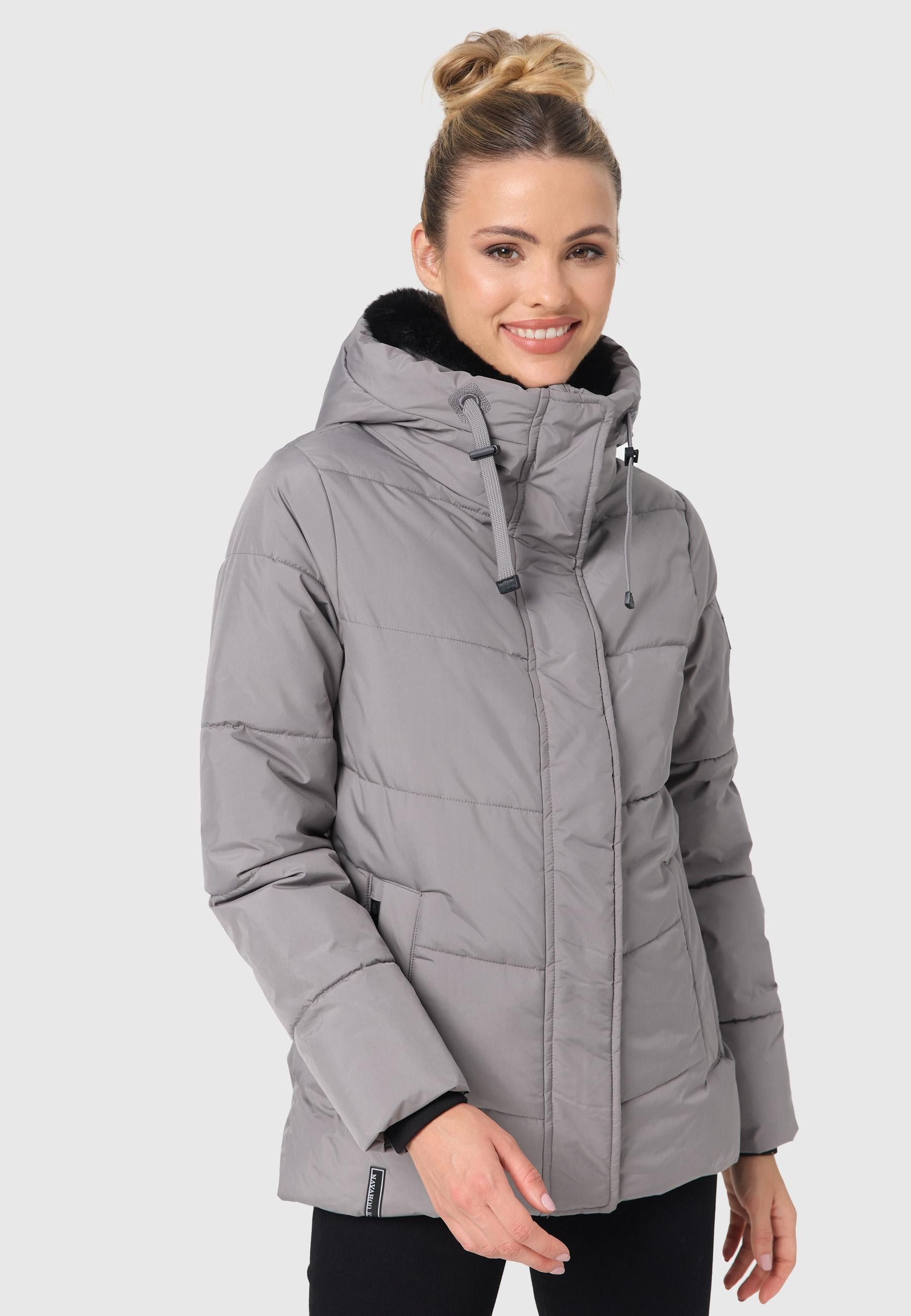 Navahoo Steppjacke Sag ja XIV Warme gesteppte Winterjacke mit Kapuze