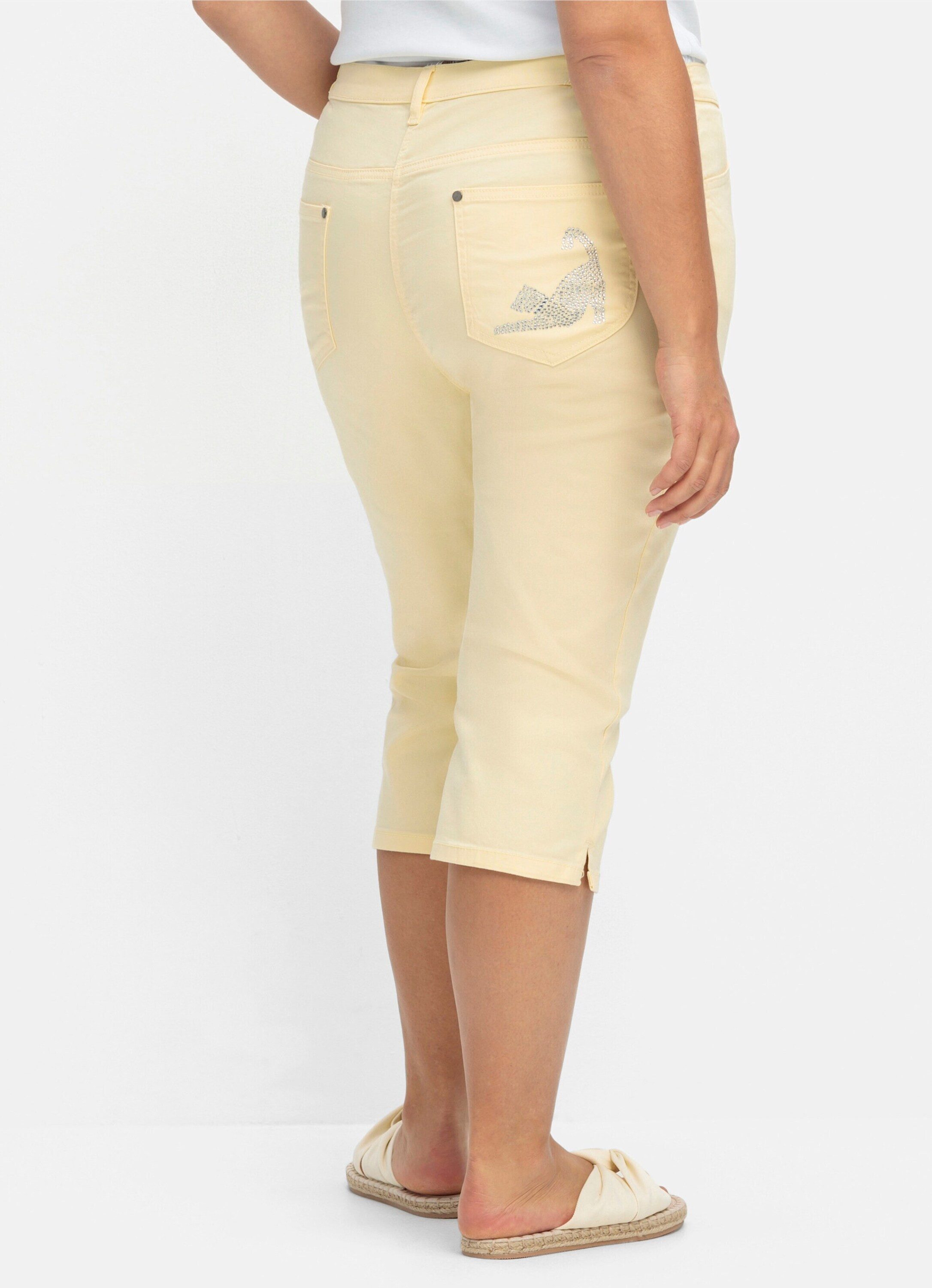 Sieh an! Jeansshorts Capri-Jeans komfortabel
