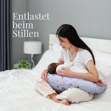 Bestlivings Stillkissen XXL - 190cm, 1-tlg., Schwangerschaftskissen - Seitenschläferkissen - Stillen Kissen