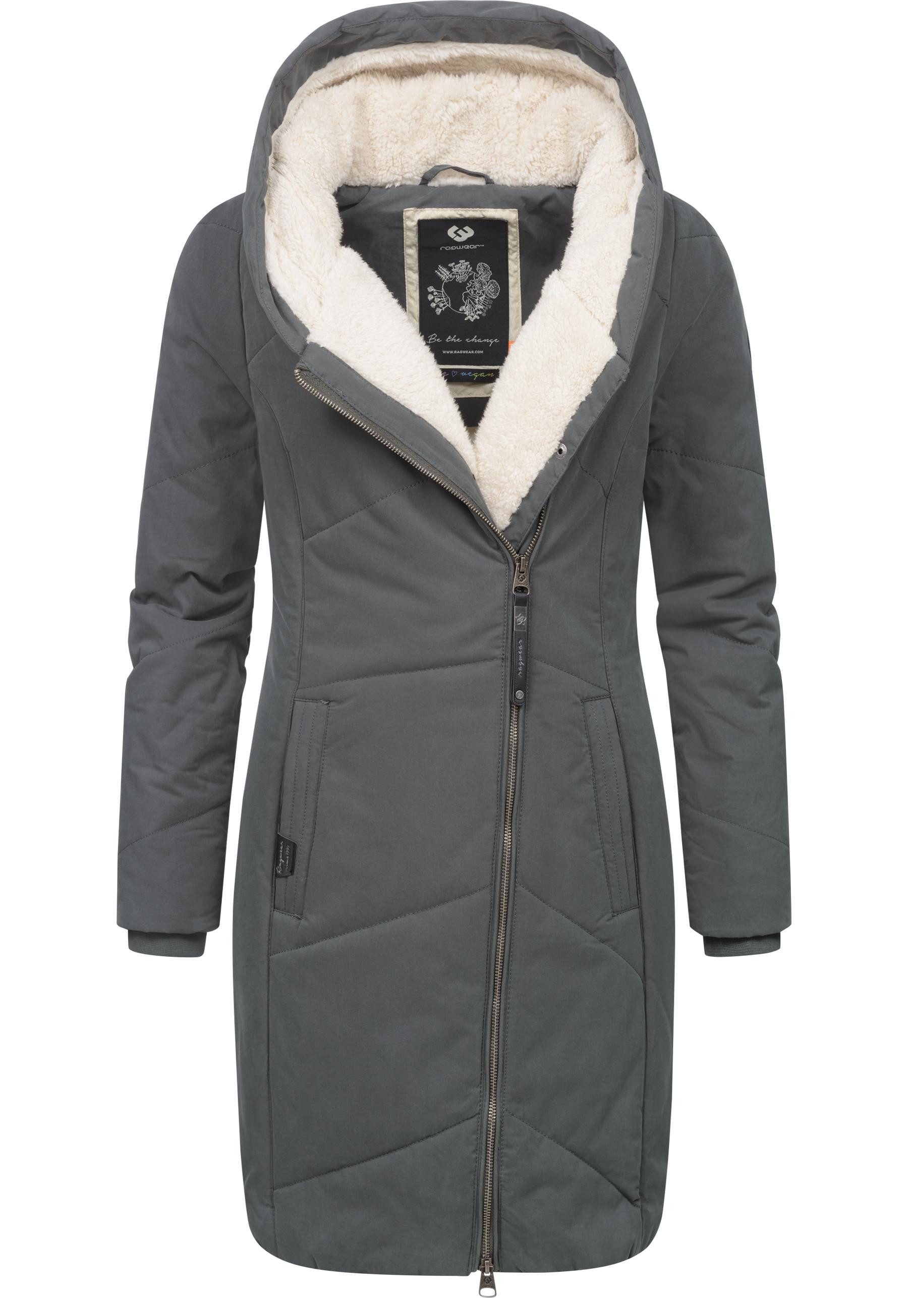 Ragwear Wintermantel Gordon Long gesteppter Winterparka mit asymmetrischem günstig online kaufen