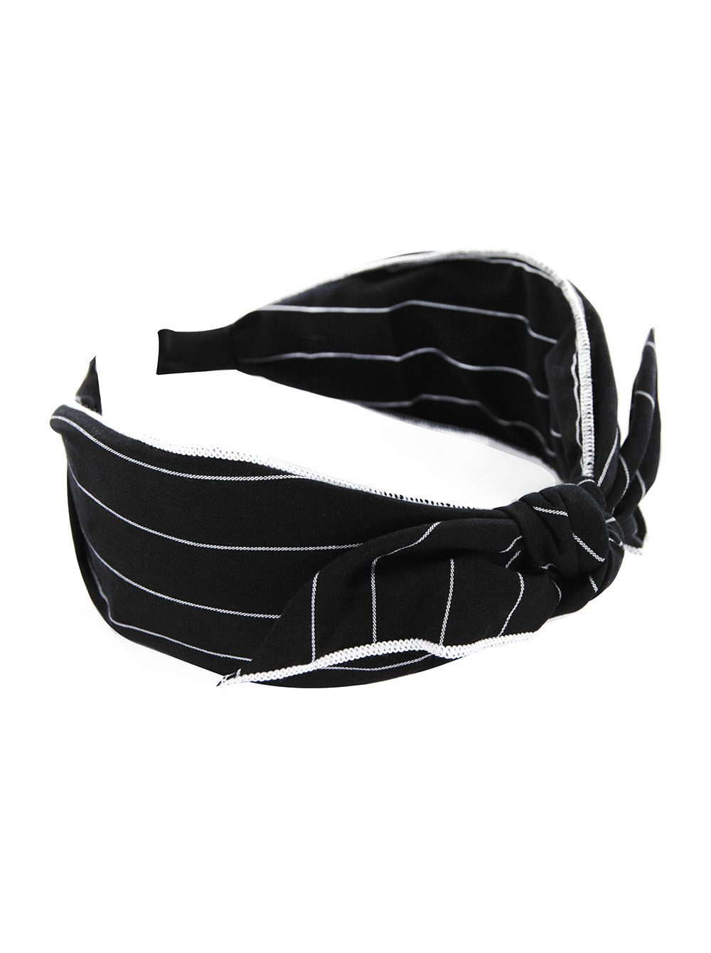 axy Haarreif Haarreif mit Schleife in Tuchoptik, Vintage Damen Breiter Haareifen Haarband