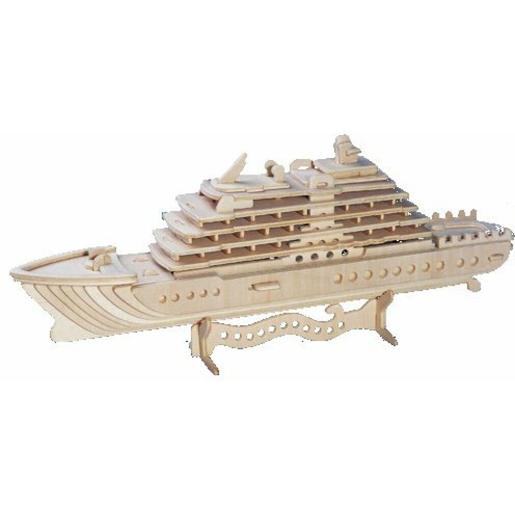 WOODEN TOY WCK 3D-Puzzle HOLZSPIELZEUG, WCK 3D-Puzzle Luxusyacht, Puzzleteile