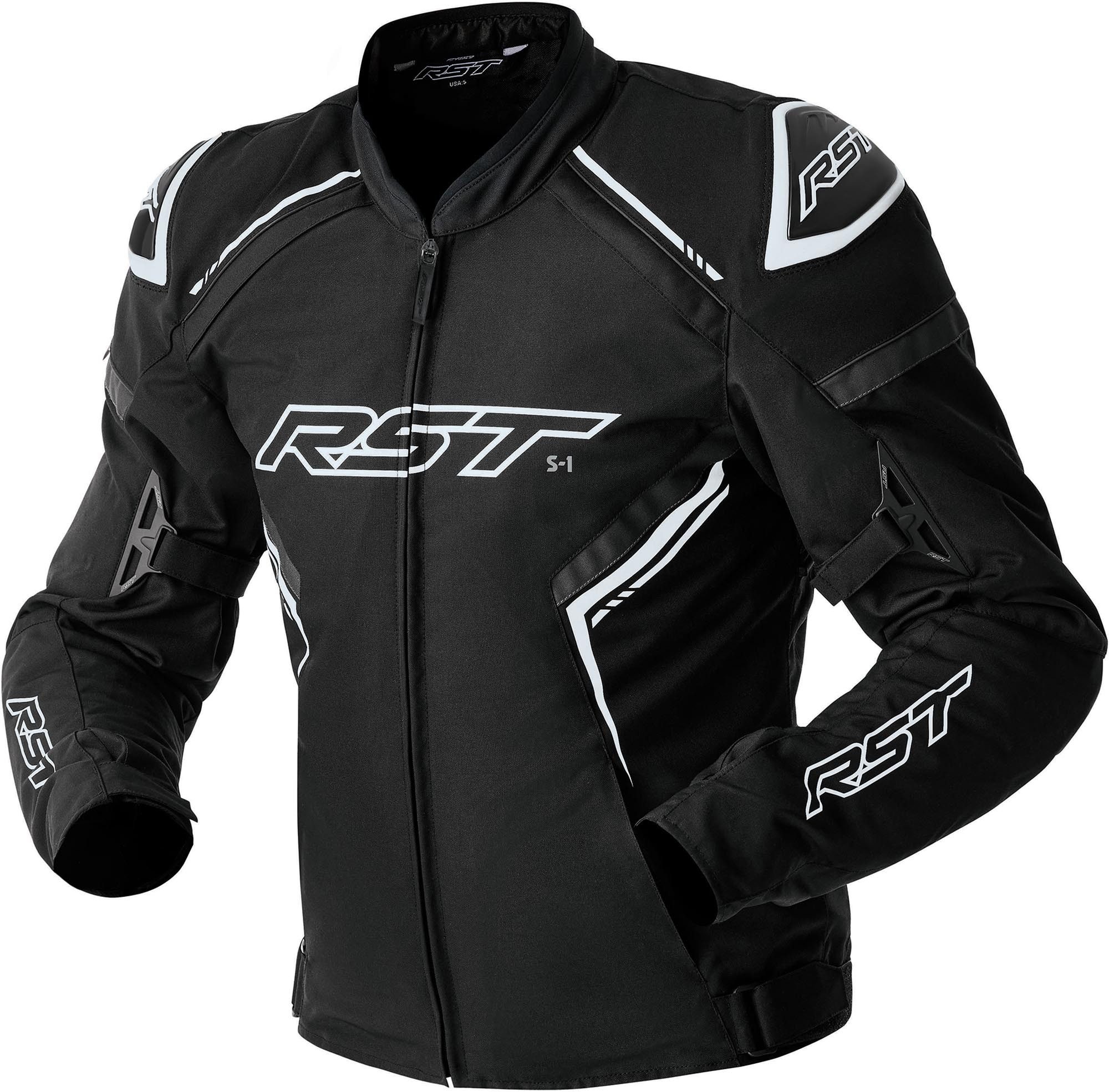 RST Motorradjacke S1 D3O wasserdichte Motorrad Textiljacke Verbindungsreißverschluss,Ellenbogenprotektoren enthalten,herausn