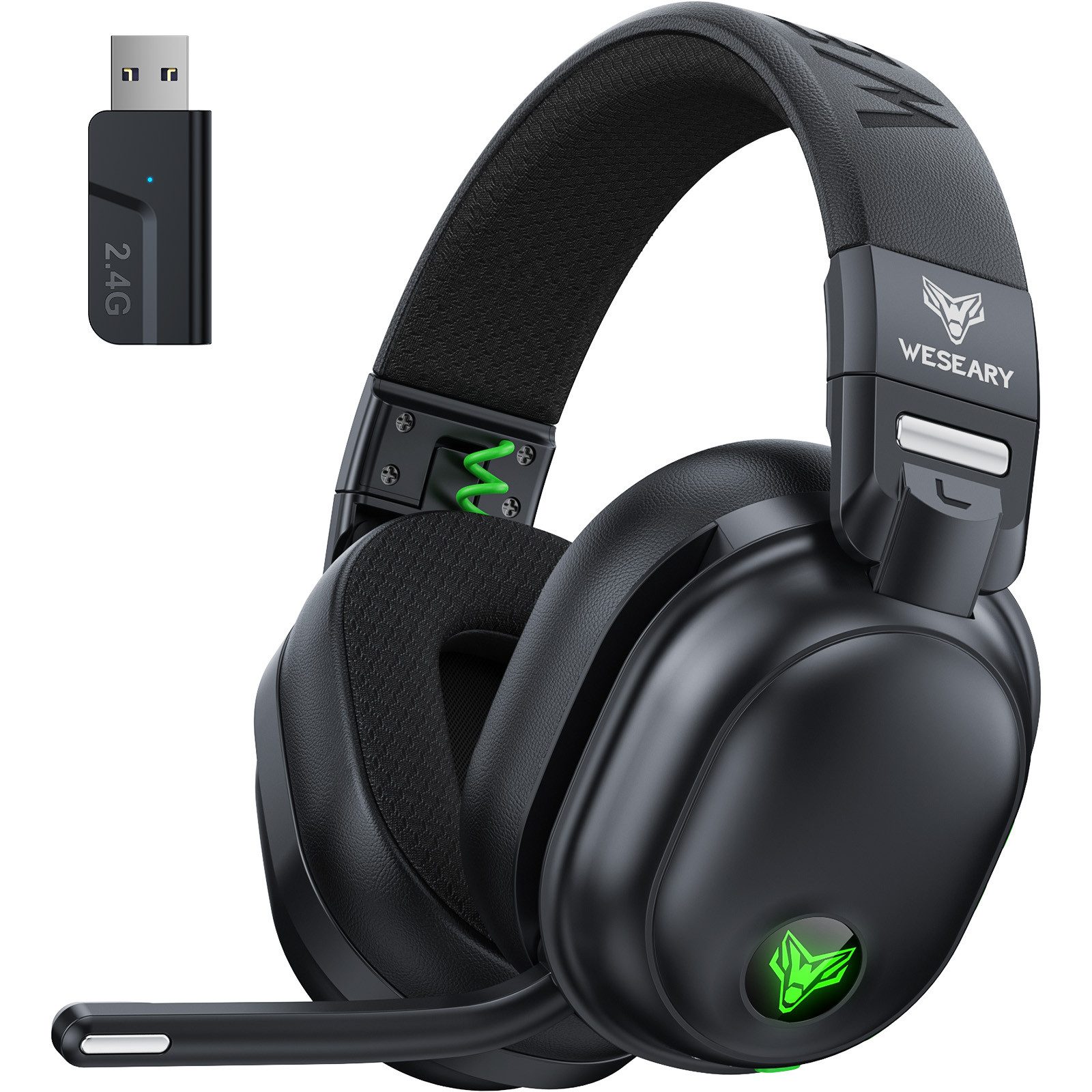 2,4G Wireless Gaming Headset mit Mikrofon Bluetooth-Kopfhörer