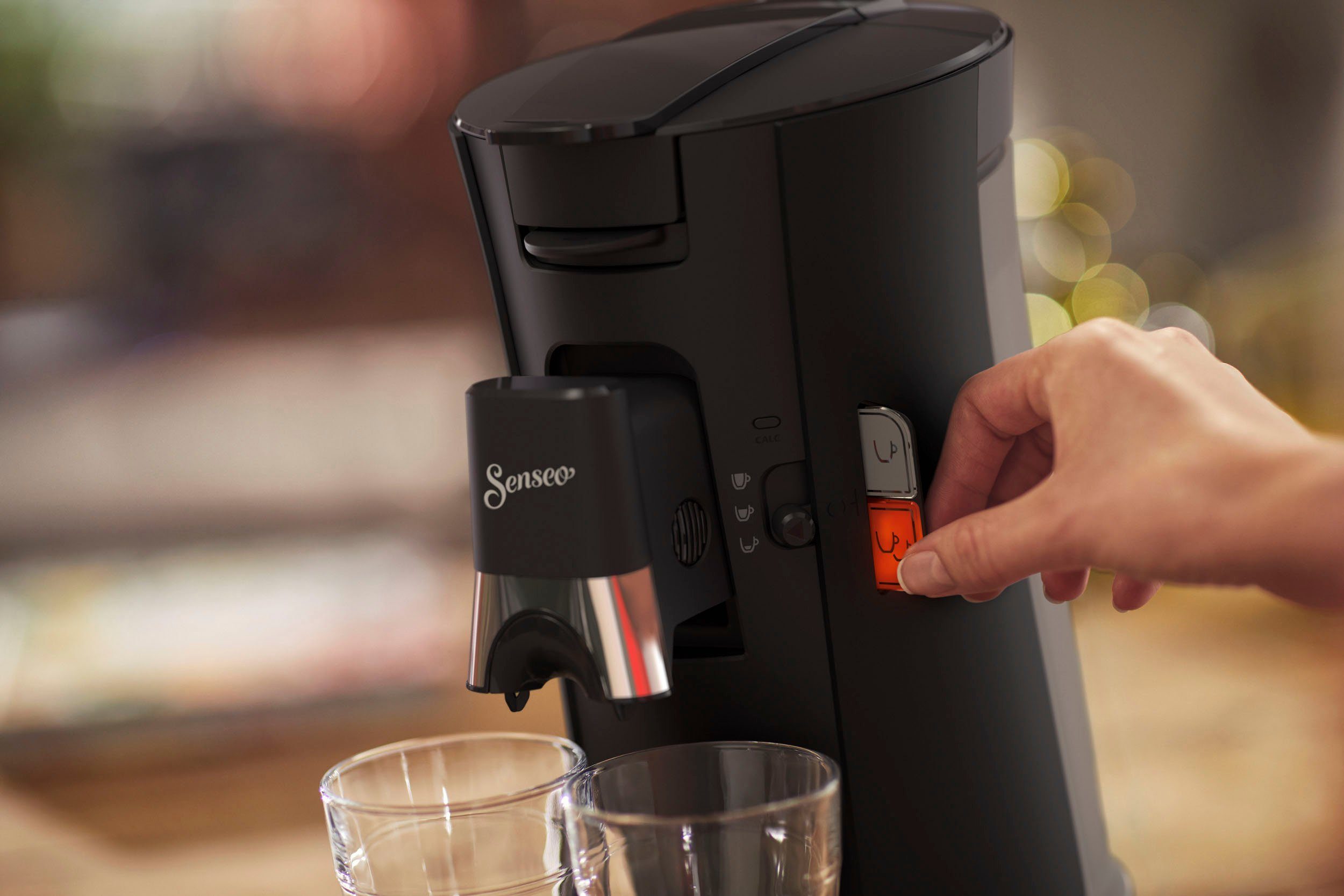 recyceltem zurückerhalten Kaffeespezialitäten, +3 Senseo und Senseo Kaffeepadmaschine kaufen max.33 Philips aus 21% bis und € CSA230/69, Select Plastik, 100 Pads Plus, Crema