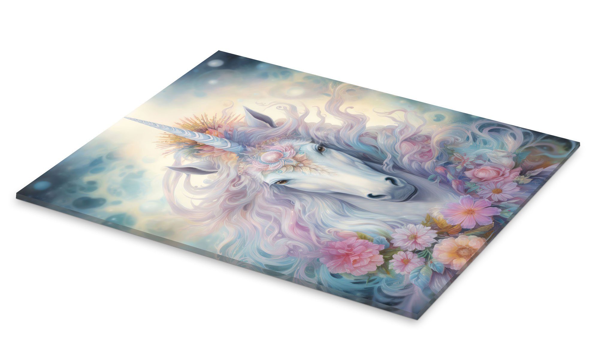 Posterlounge Wandbild Majestätisches Einhorn, Dolphins DreamDesign, erhältlich als Poster, Leinwandbild, Wandsticker oder Acrylglasbild