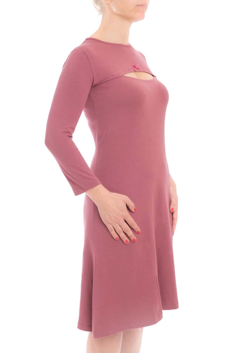 KMISSO Umstandskleid Damen Stillhemd Stillkleid Schlafshirt Nighty Sleep Pyjama 21712 (1-tlg) im eleganten Look