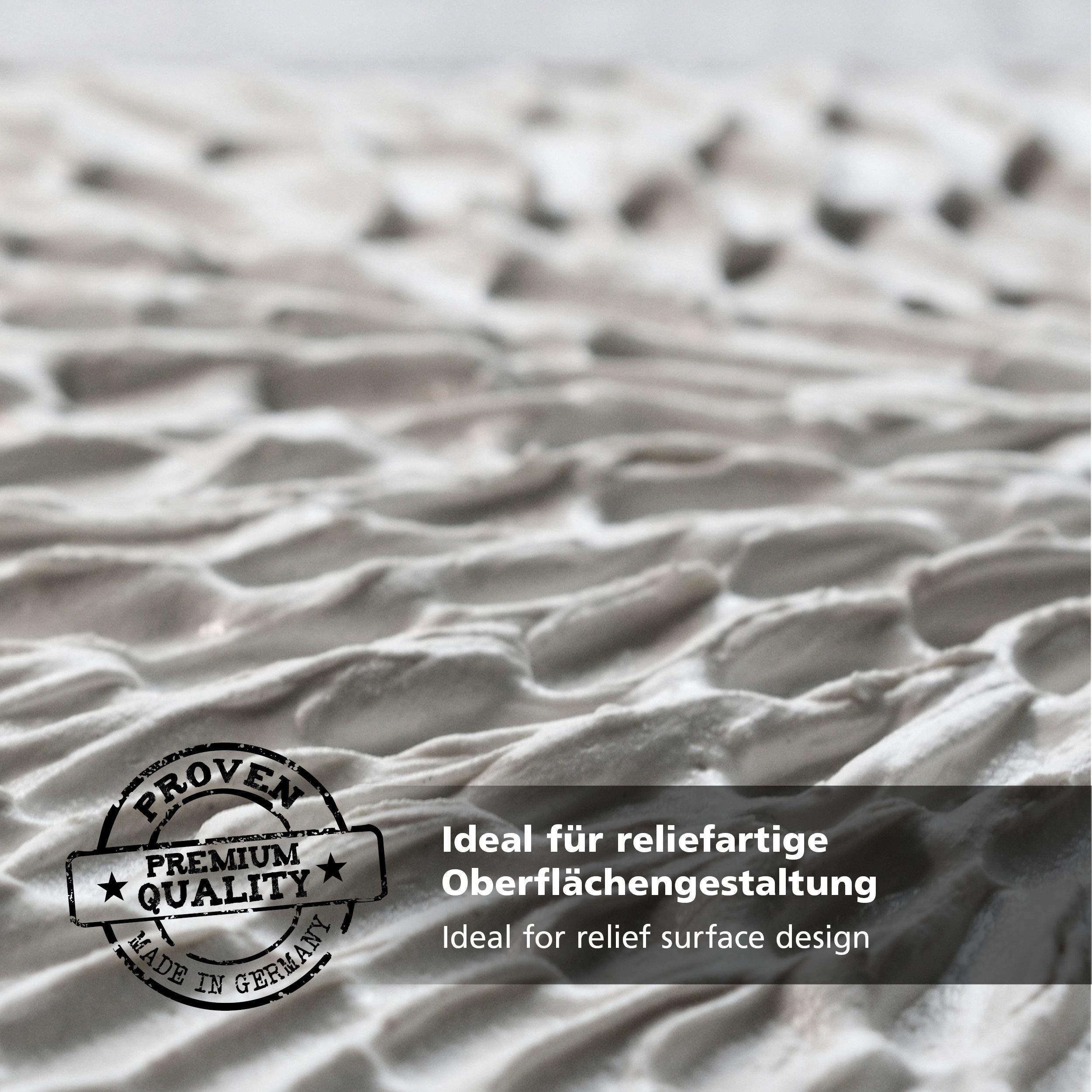 Viva Decor Strukturpaste Strukturpaste Oberflächenstrukturierung, 1000-1200g, in 3 verschiedenen Varianten, Made in Germany