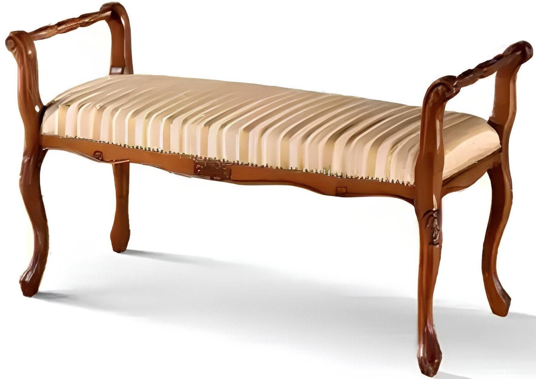 Xlmoebel Sitzbank Klassische Polsterbank aus Textil für elegantes Wohnen (1-St., Sitzbank), Hergestellt in Italy