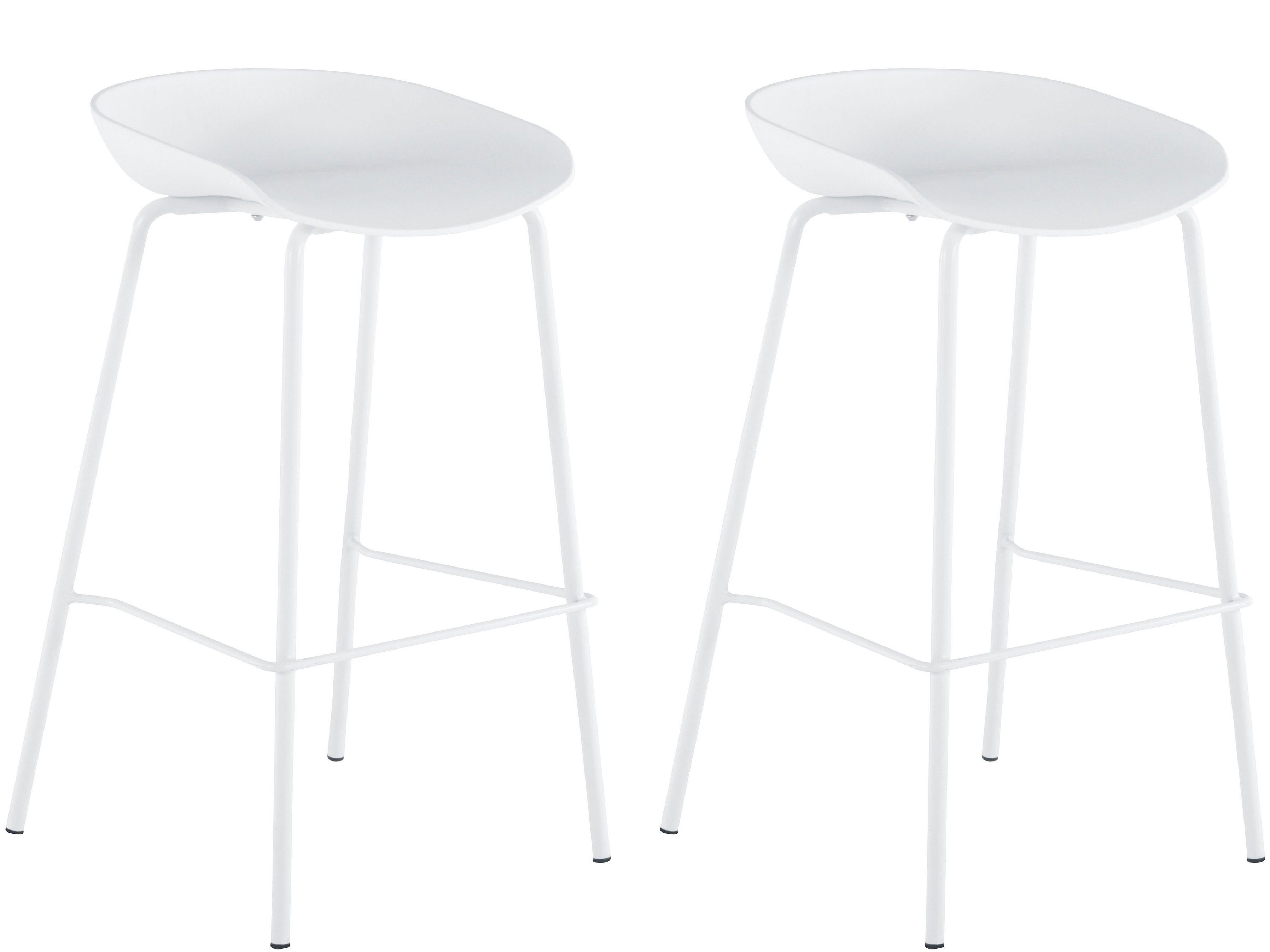 loft24 Hochstuhl Darla (Set, 2 St), Tresenstuhl mit Metallgestell, Sitzhöhe 72 cm, modernes Design | Stühle