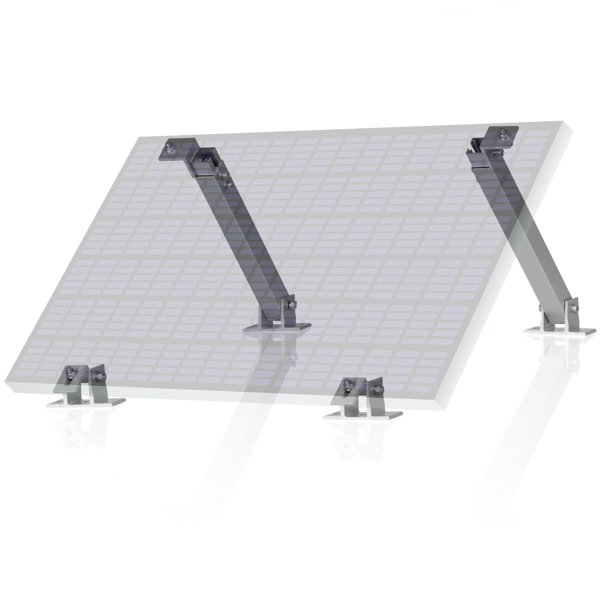 Zelsius Solarmodul-Halterung Zelsius Universal Solarmodul Halterung mit verstellbarem Winkel, Alumi, (Zelsius Universal Solarmodul Halterung Set)