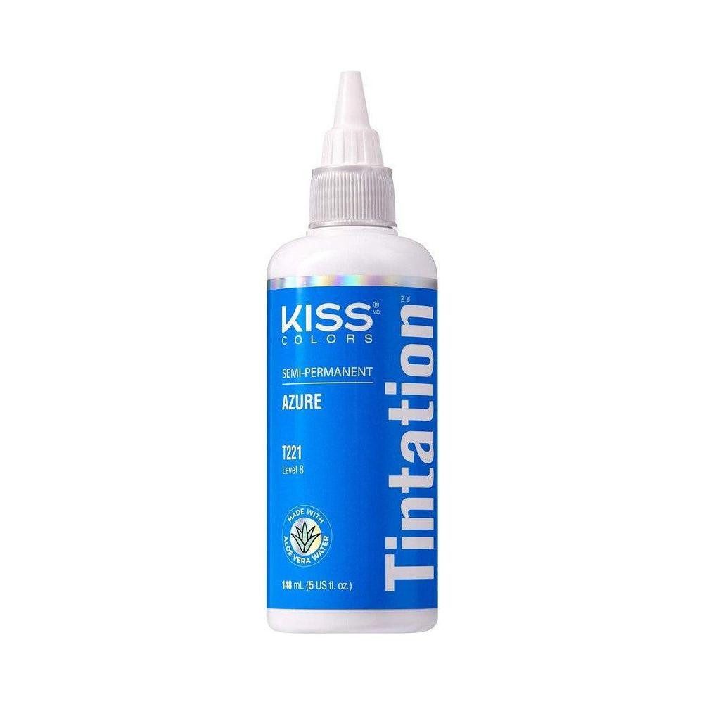 Kiss Haarmaske Kiss Tintation Semi Permanent Hair Color 148ml - Azure