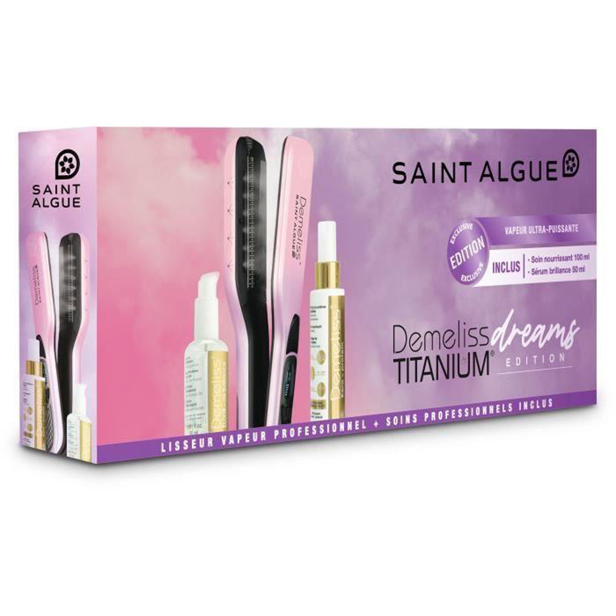 Demeliss Saint Algue Spray de Brillance mit Titan-Beschichtung, + Titanium Dreams 3964, DEMELISS Elixir Edition Haarstyler Serum Kera Protein