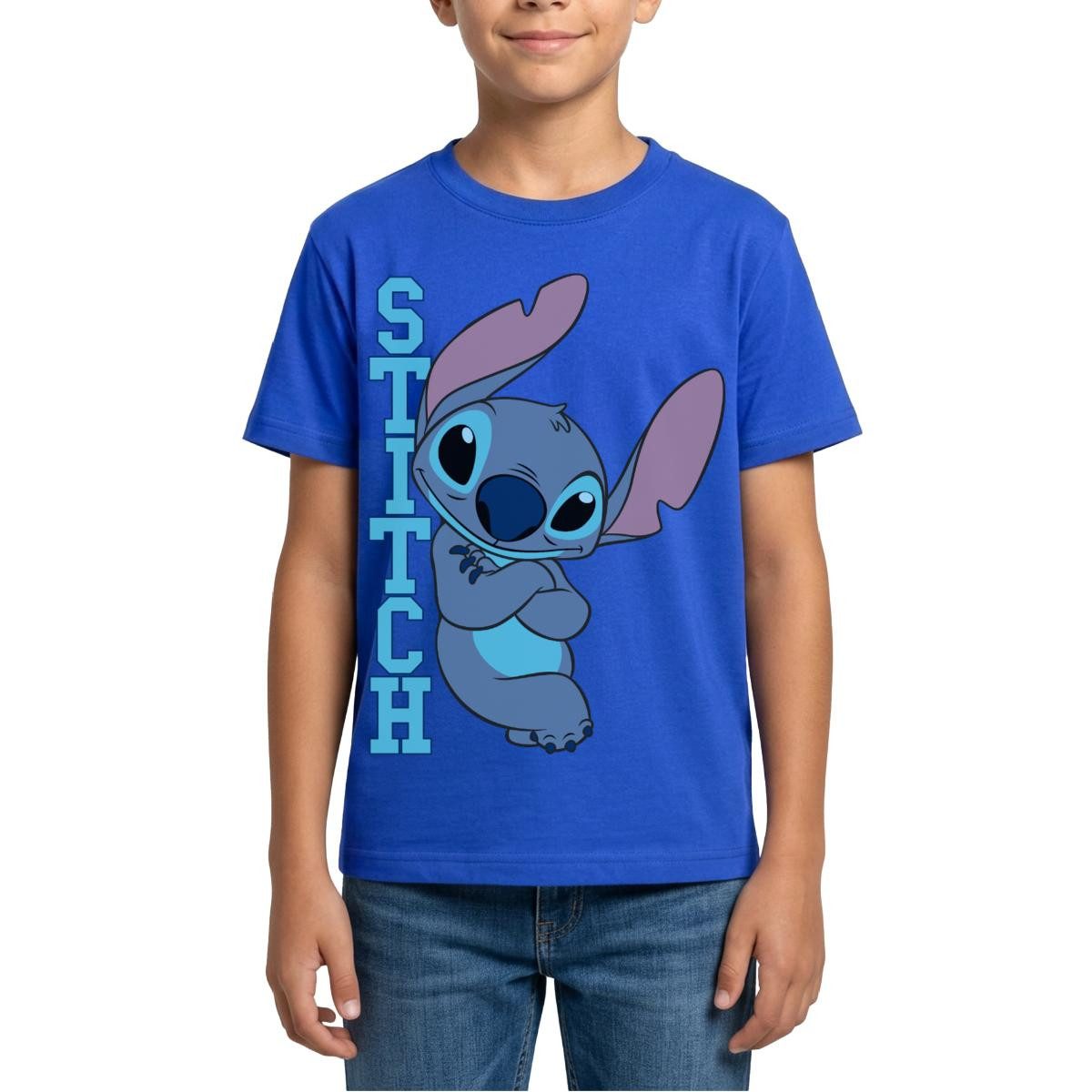 T-Shirt Lilo & Stitch, Stitch Mit Schriftzug Teenager T-Shirt