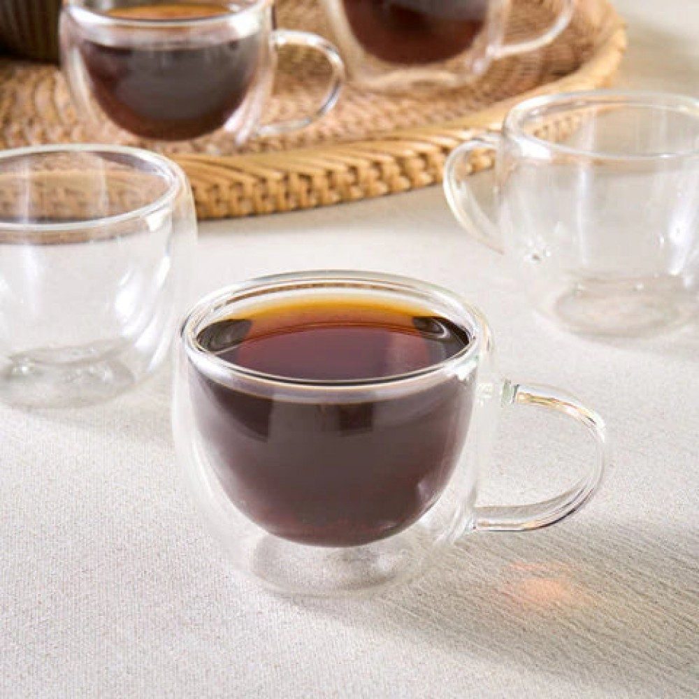 Karaca Kaffeeservice Olivia 6-teiliges Espresso- und türkisches Kaffeetassen-Set für
