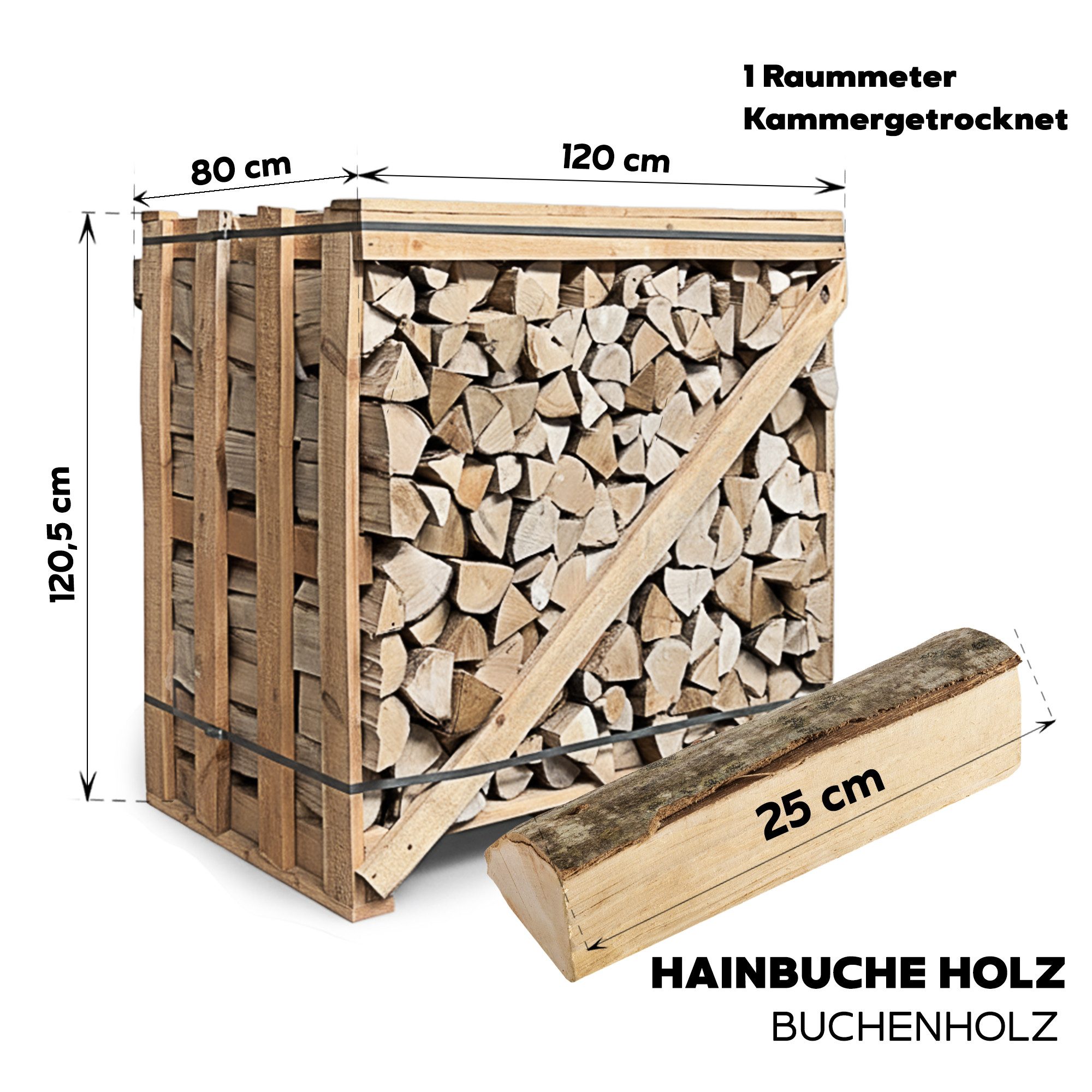 Neandertaler Feuer Kaminholz Brennholz Buche Hartholz Raummeter Box Palette günstig online kaufen