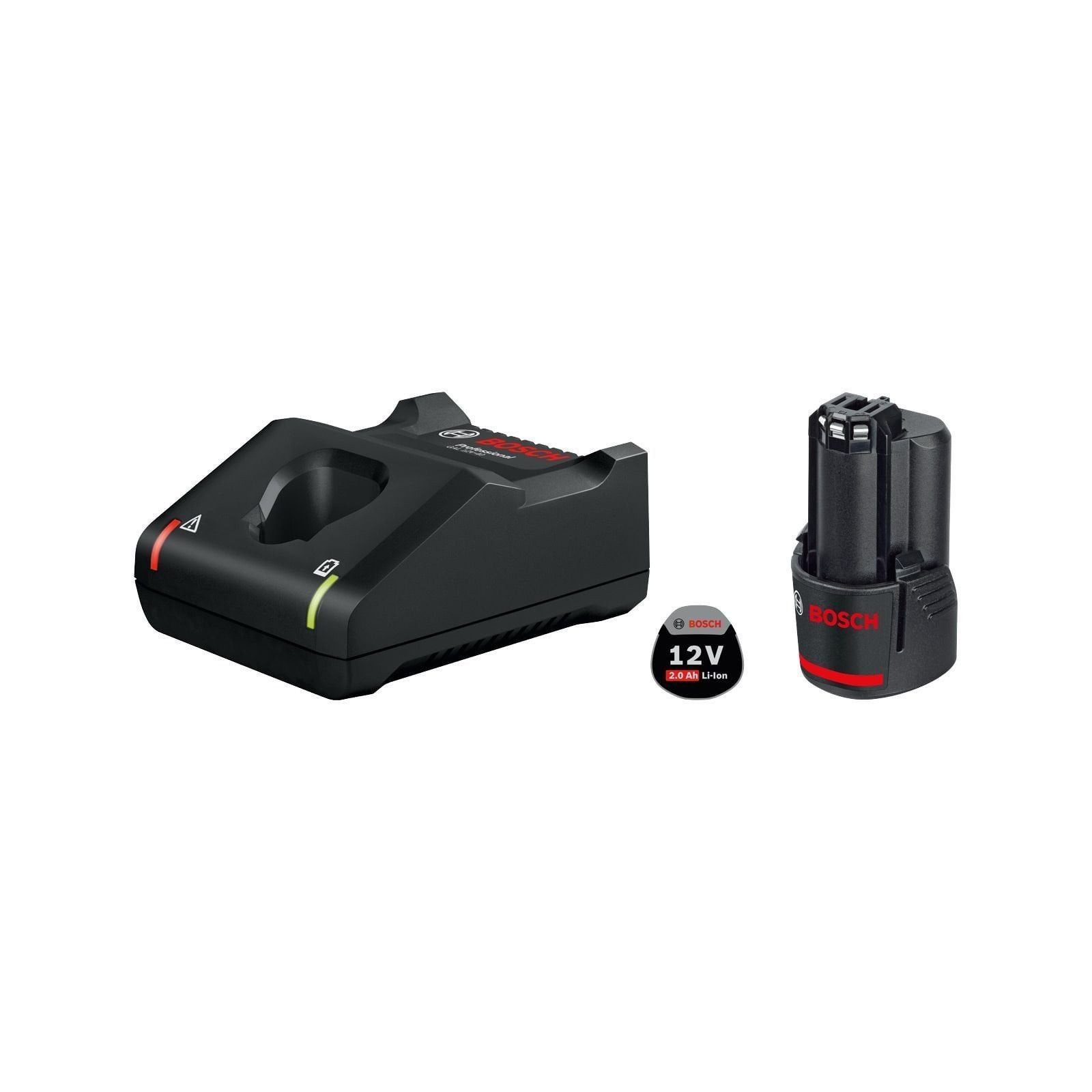 BOSCH Bosch Starter-Set GBA 12 V / 1x 2,0 Ah + Ladegerät GAL 12V-40 Werkzeug-Akku-Ladetechnik