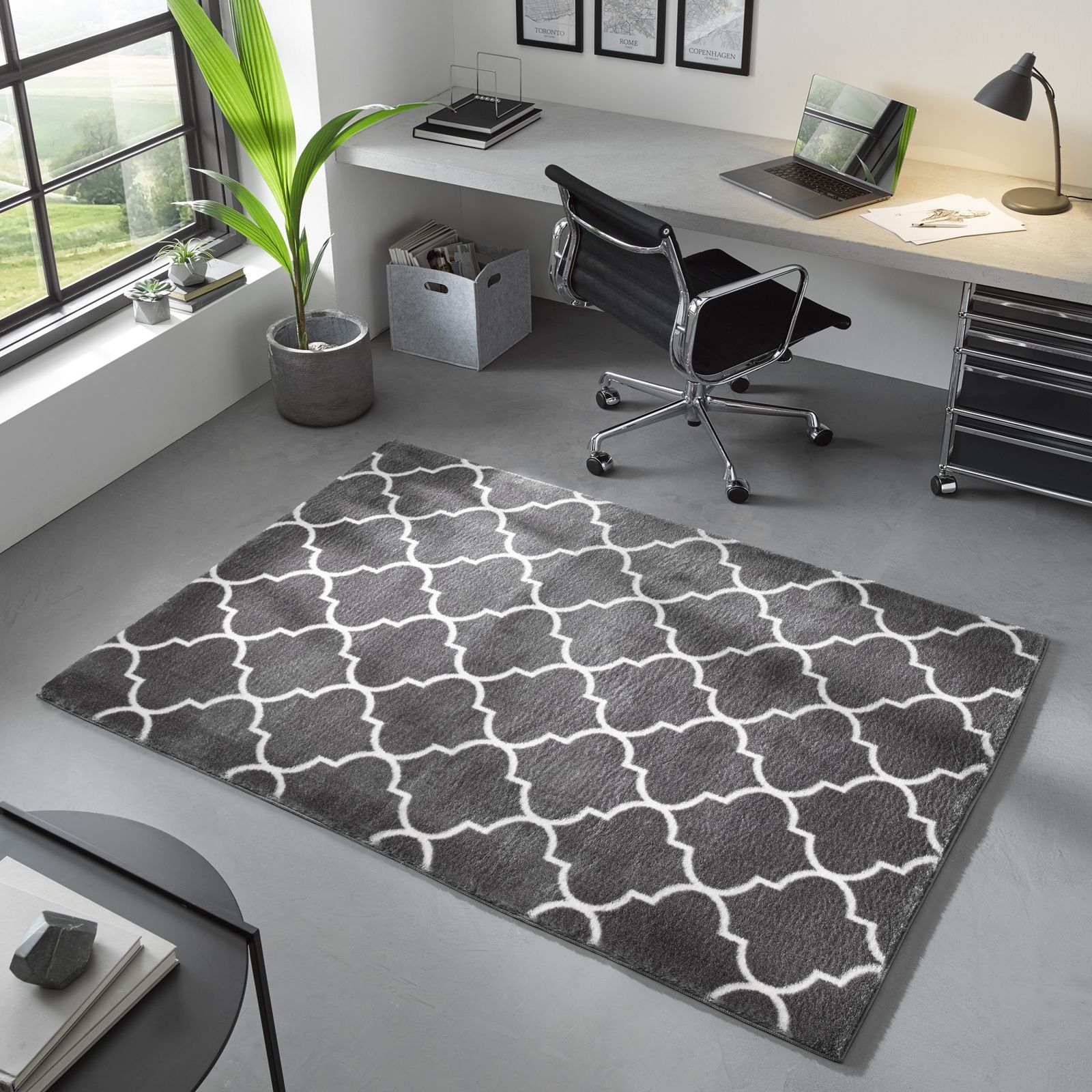 TaraCarpet Teppich Valetta Florentiner 52, rechteckig, Höhe: 19 mm, Skandi günstig online kaufen