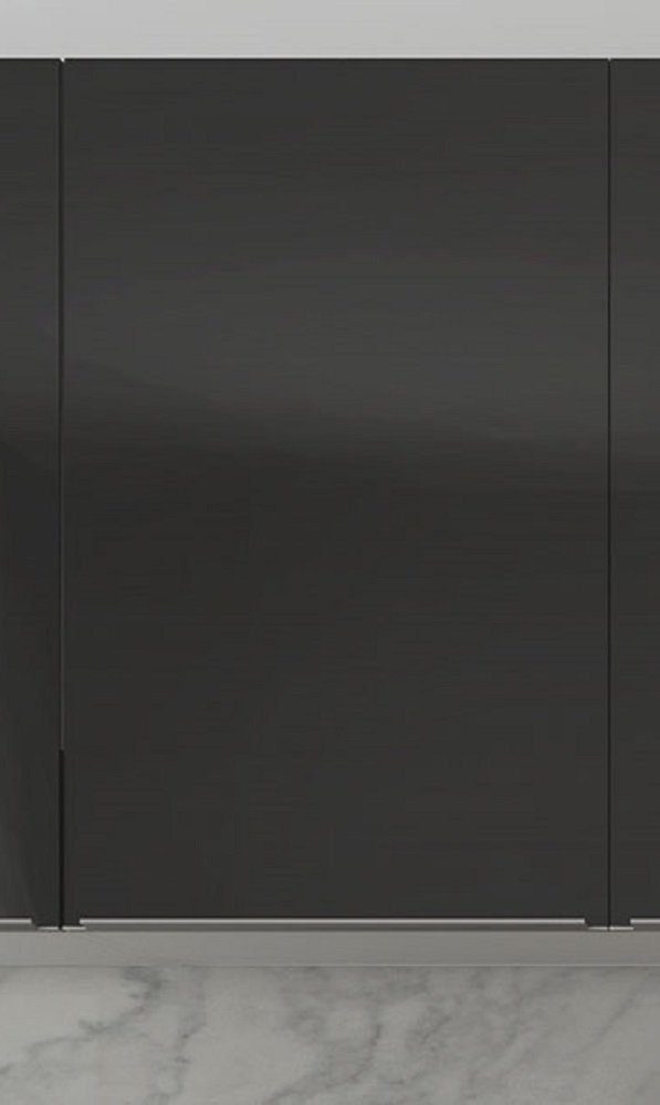(Küchenhängeschrank, Front Hängeschrank Korpus Hochglanz Korpus- / und wählbar Küchenschrank) ES-W2/45 Frontfarbe Feldmann-Wohnen ESSEN matt - weiß schwarz